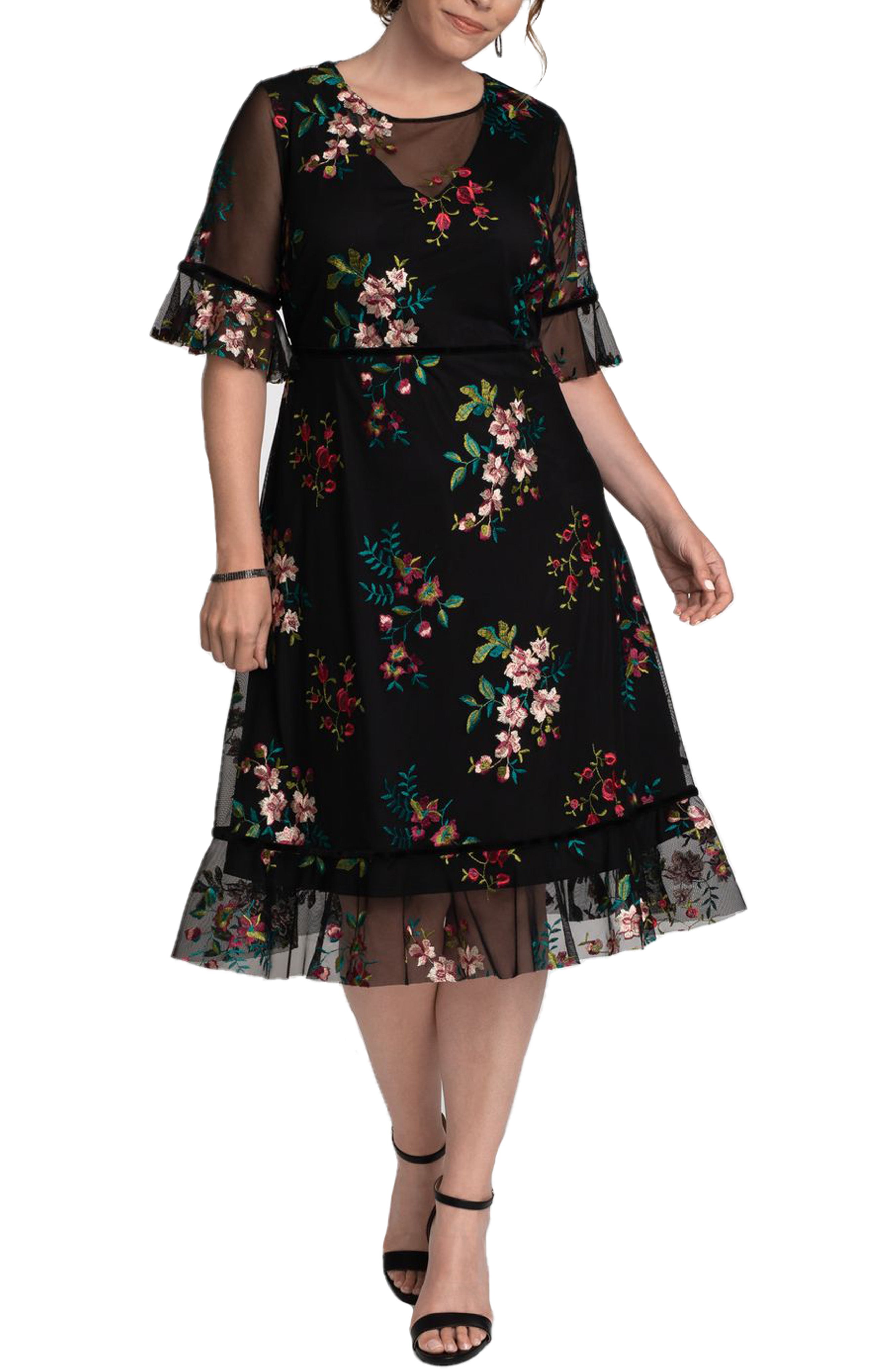 green emerald velvet dress Boho Vintage Party Dress main image 1