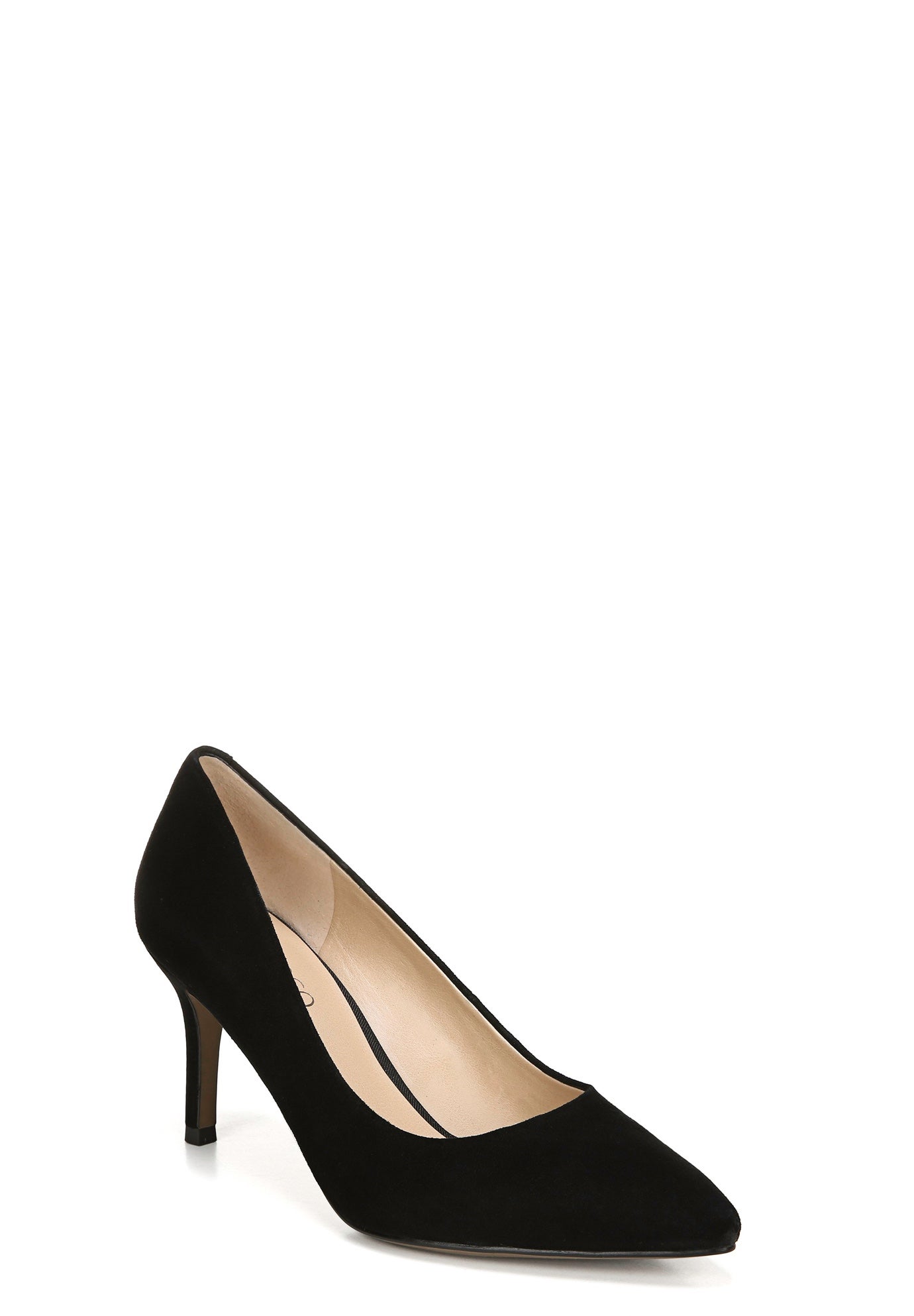franco sarto black suede pumps