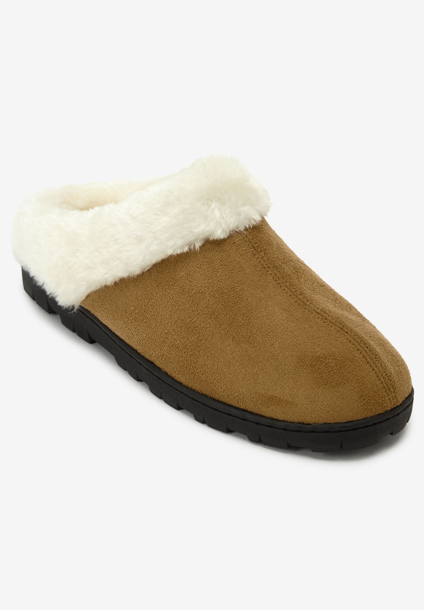 women s slippers on The Andy Fur Clog Slipper Woman Within