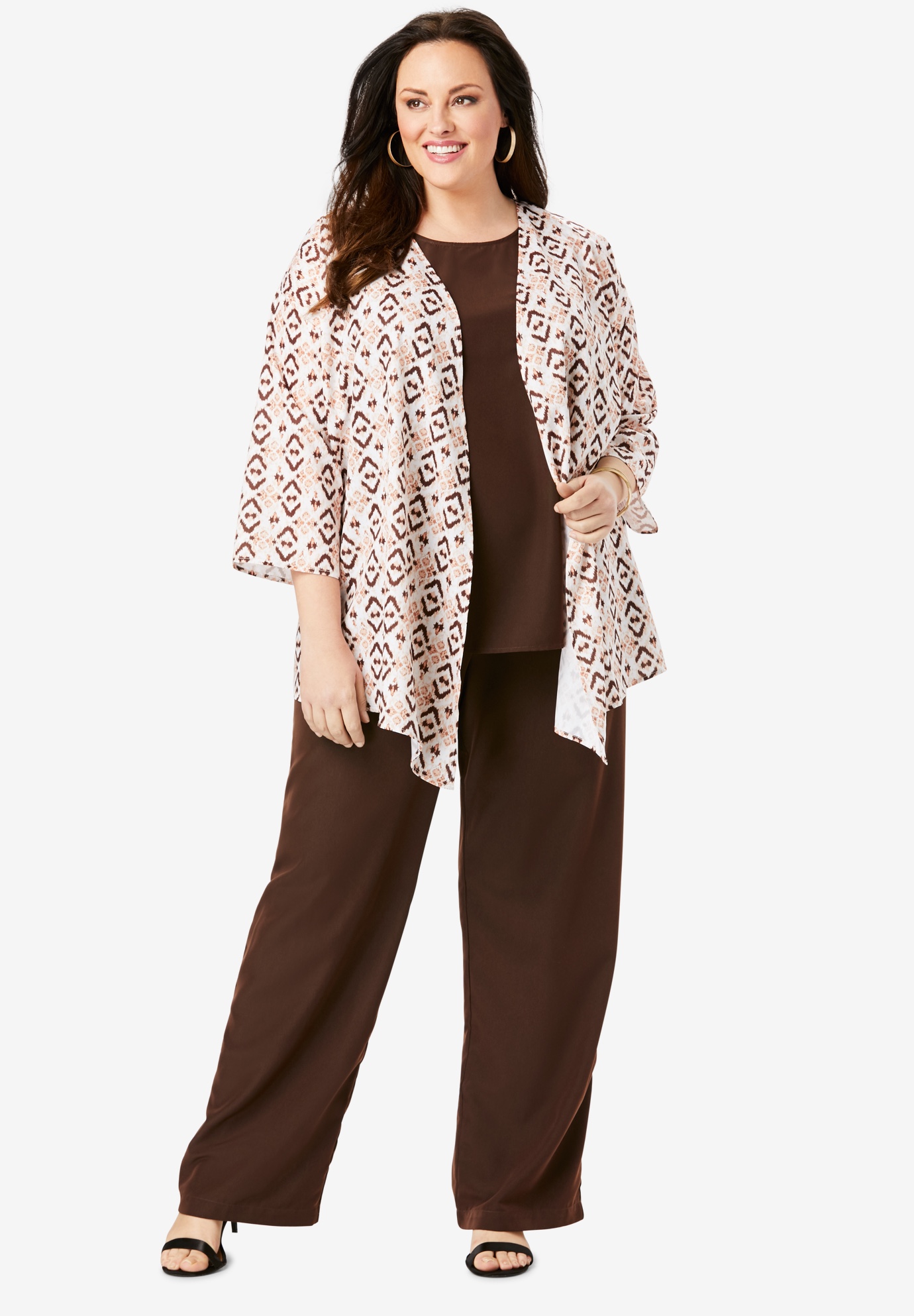 Three-Piece Pant Suit | Woman Within