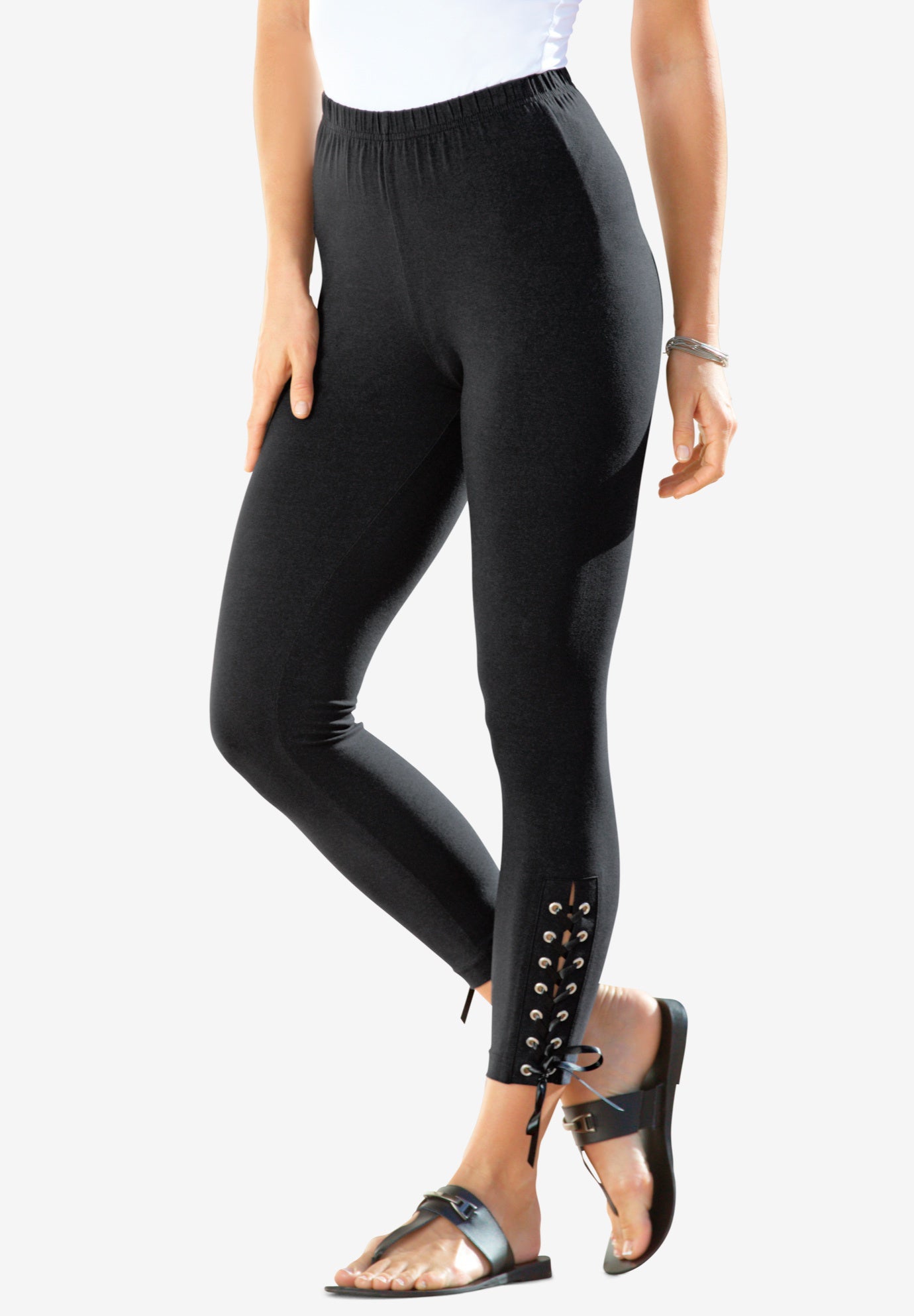 Lace-Up Legging | Woman Within