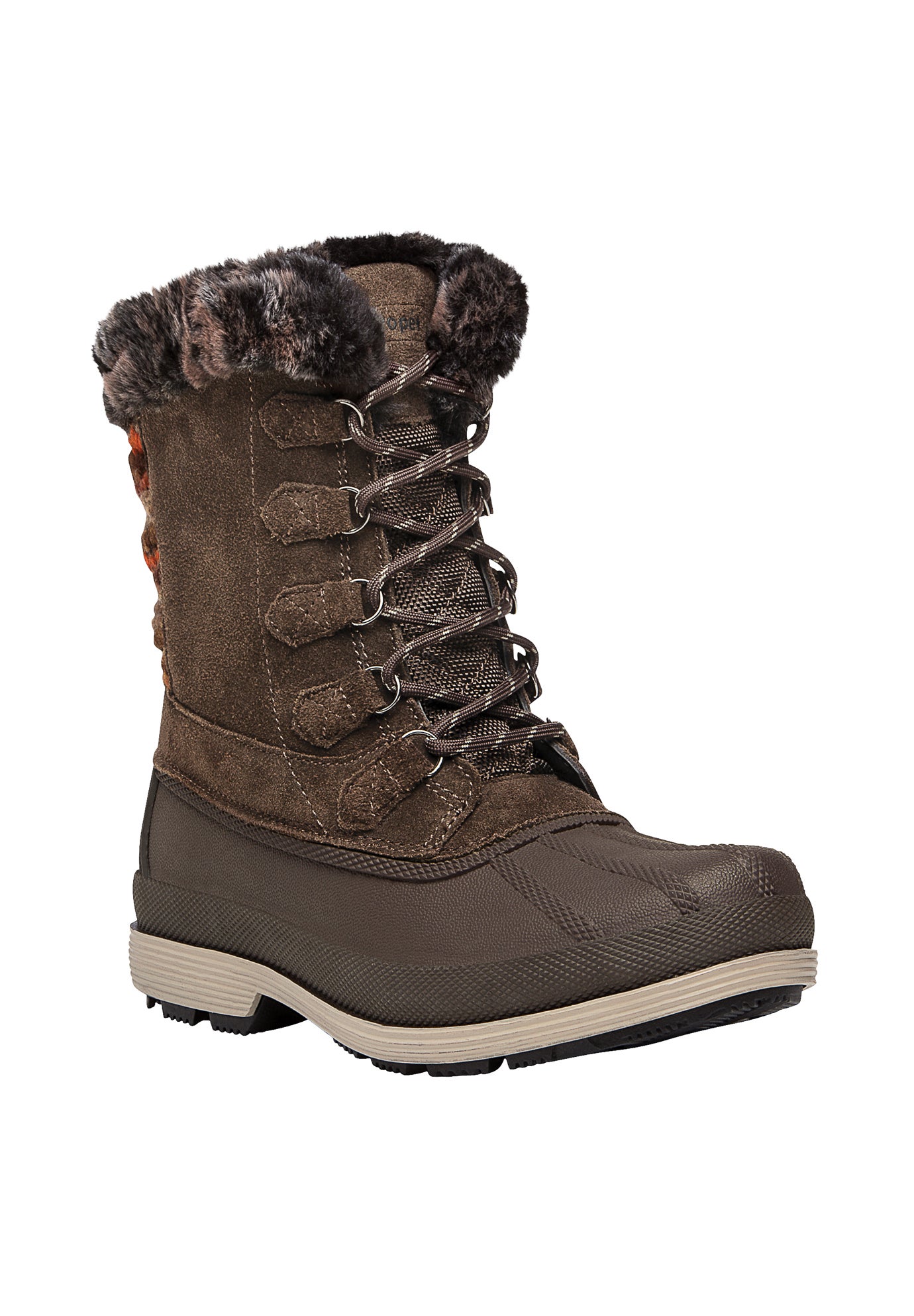 Propet Lumi Tall Lace 10 Women's Brown
