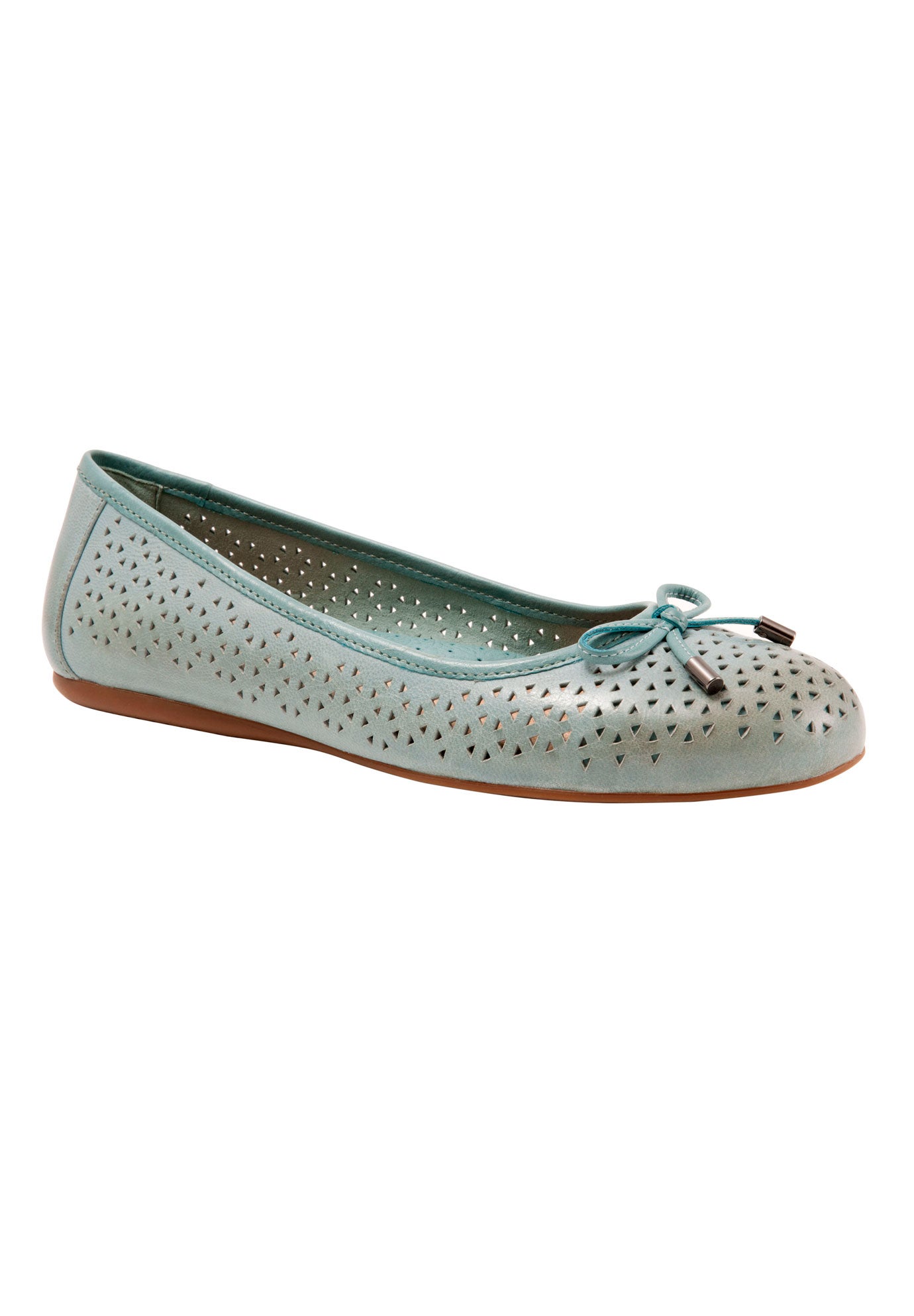 Napa Laser Flats by SoftWalk® Plus Size Flats Woman Within