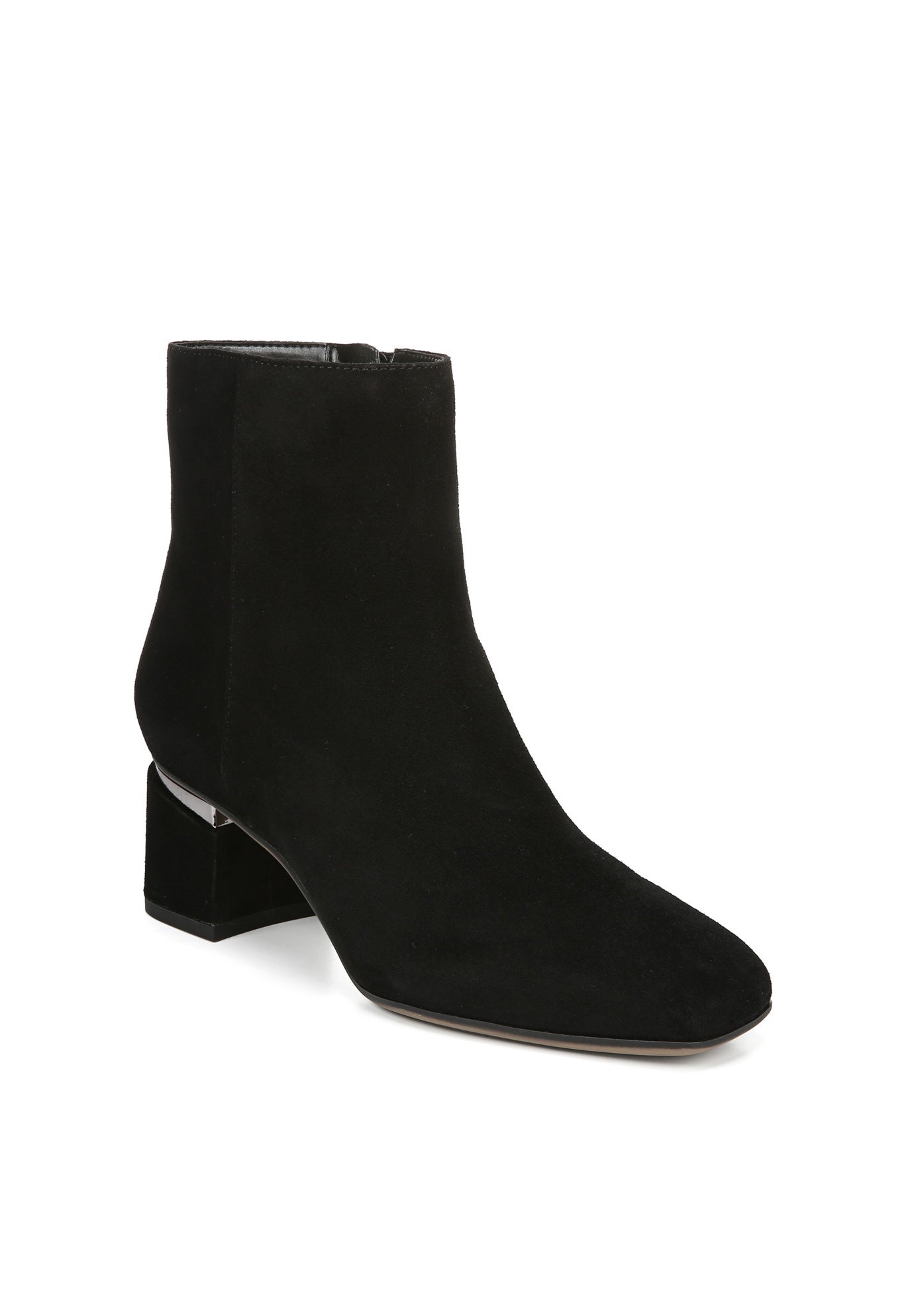 franco sarto black suede booties