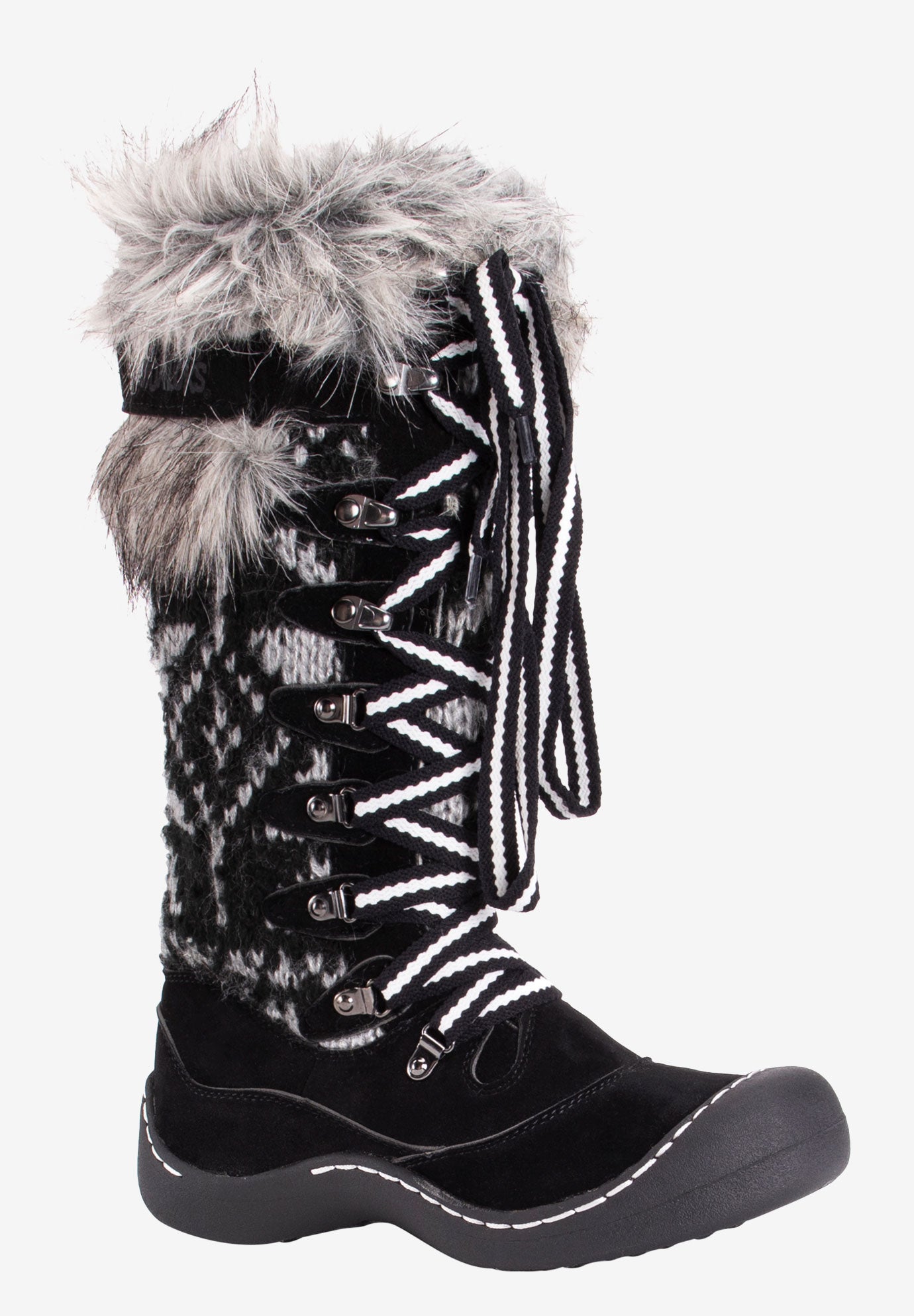 muk luks faux fur boots