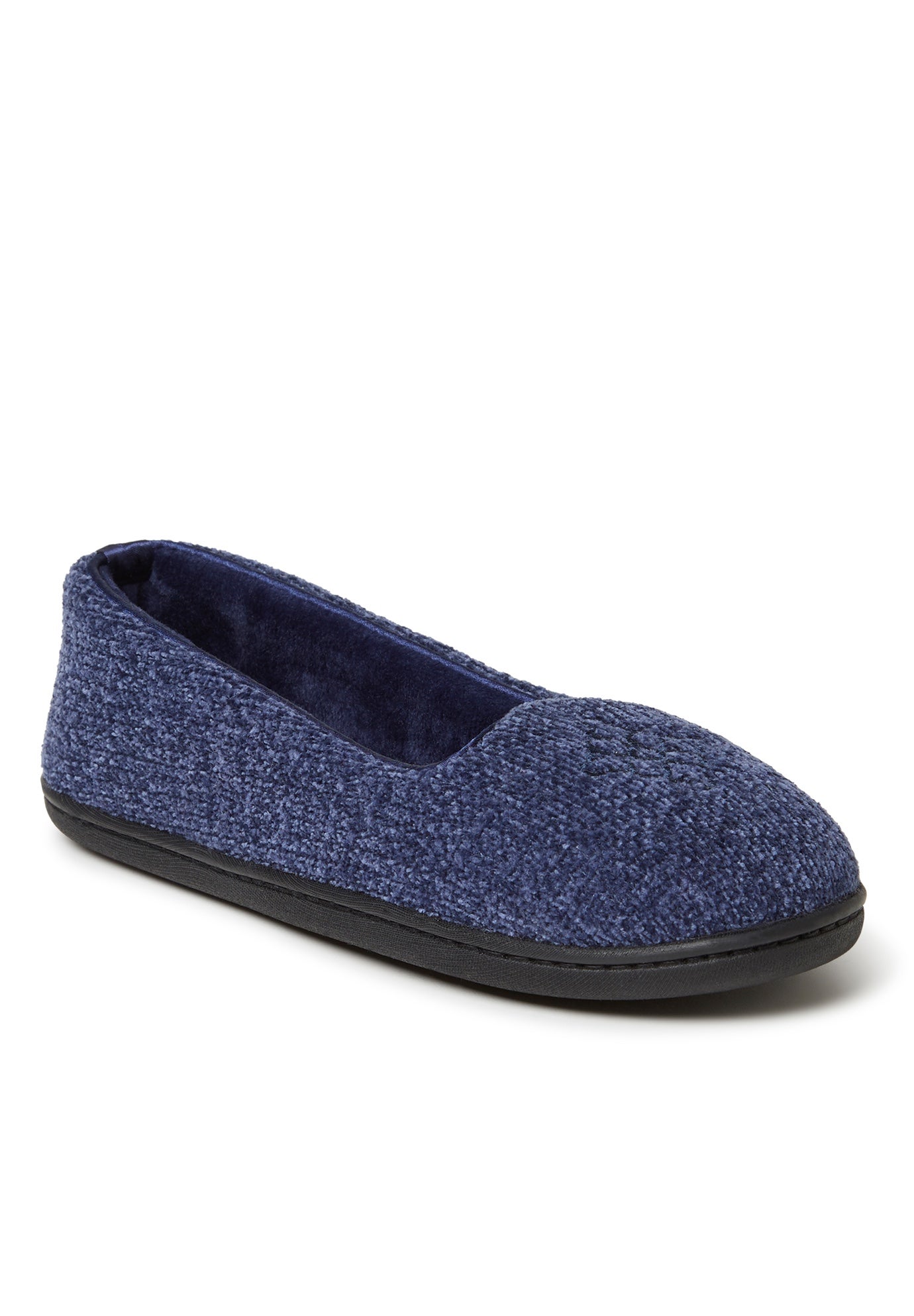 dearfoams women's rebecca chenille closed back slipper