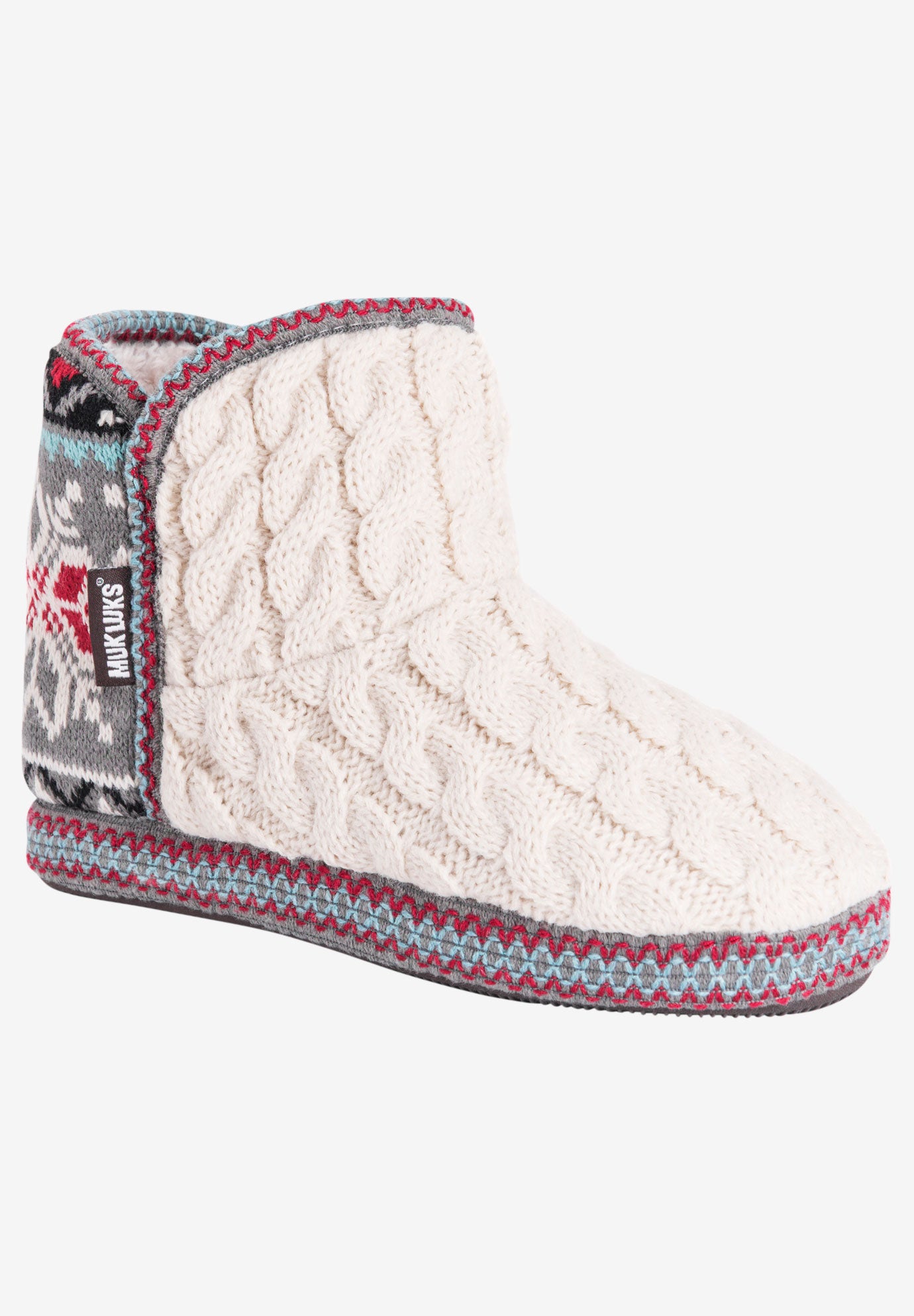 MUK LUKS Damen Leigh Slipper - Gemütliche Hausschuhe Mit Kunstfellfutter