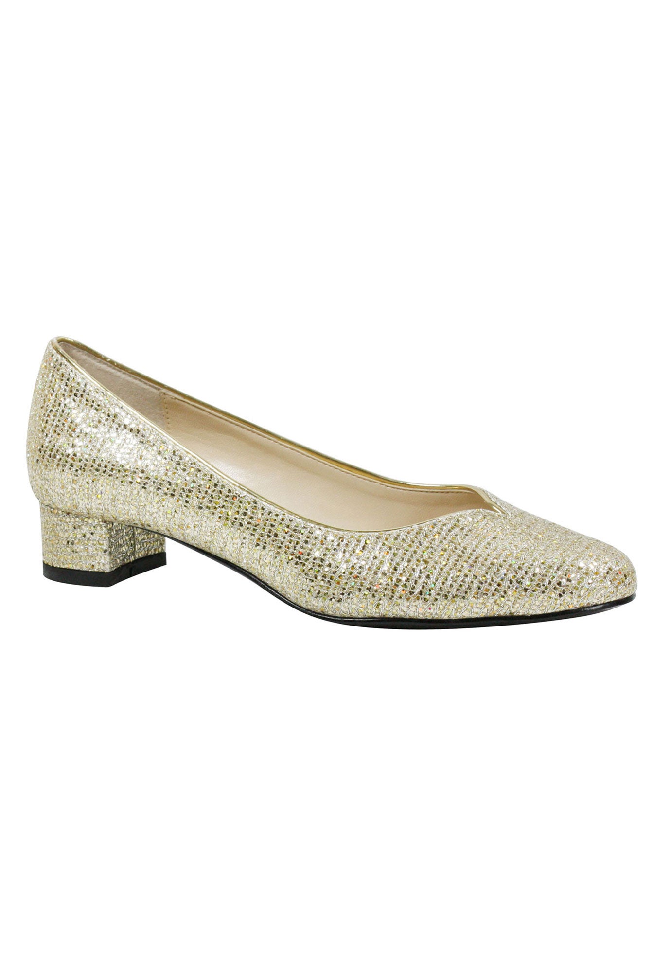 j renee gold dress shoes