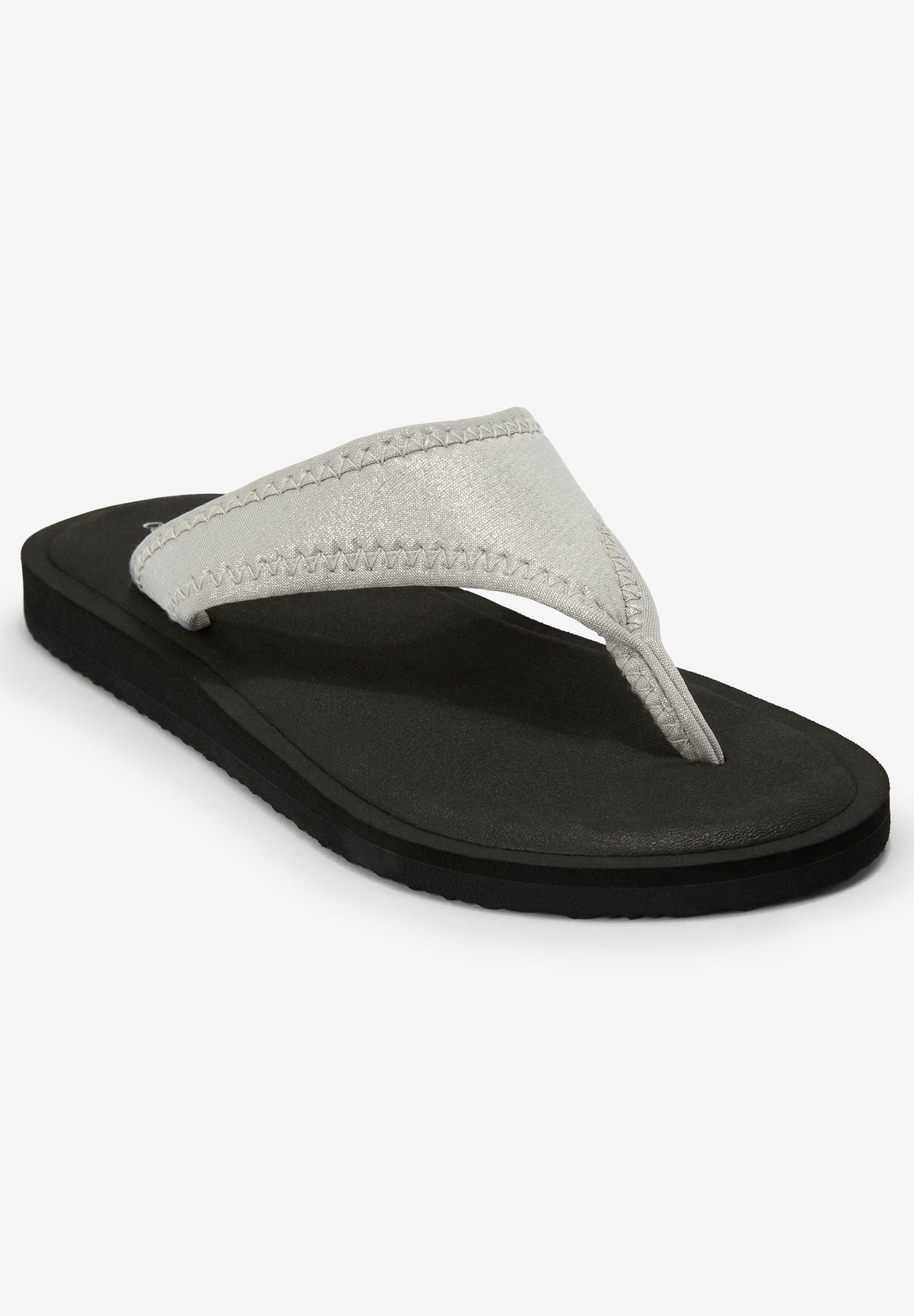 The Sylvia Soft Footbed Sandal By Comfortview Plus Size Casual