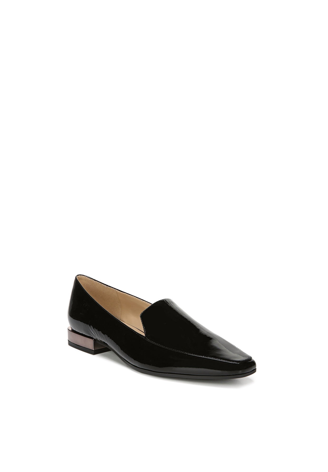naturalizer black patent loafer