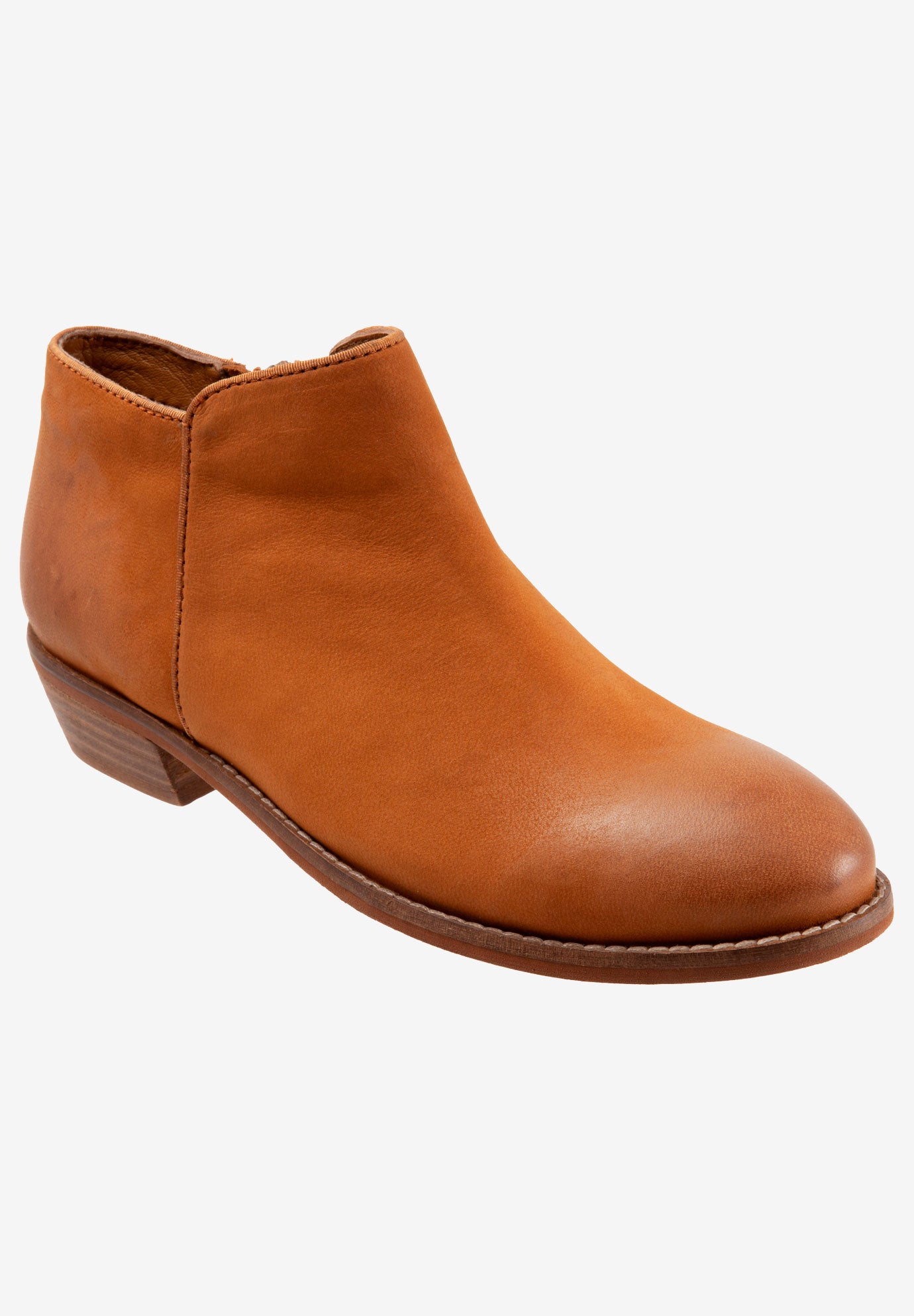saddle leather booties