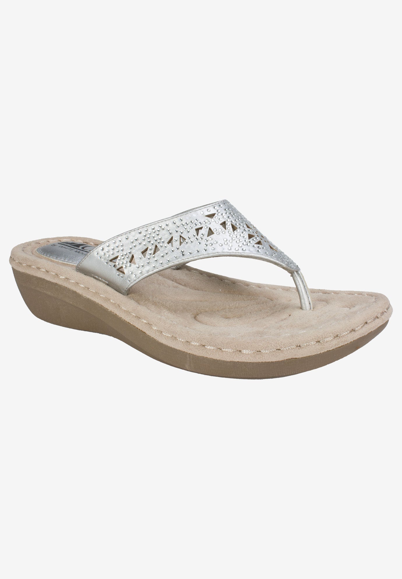 white mountain sparkle sandals