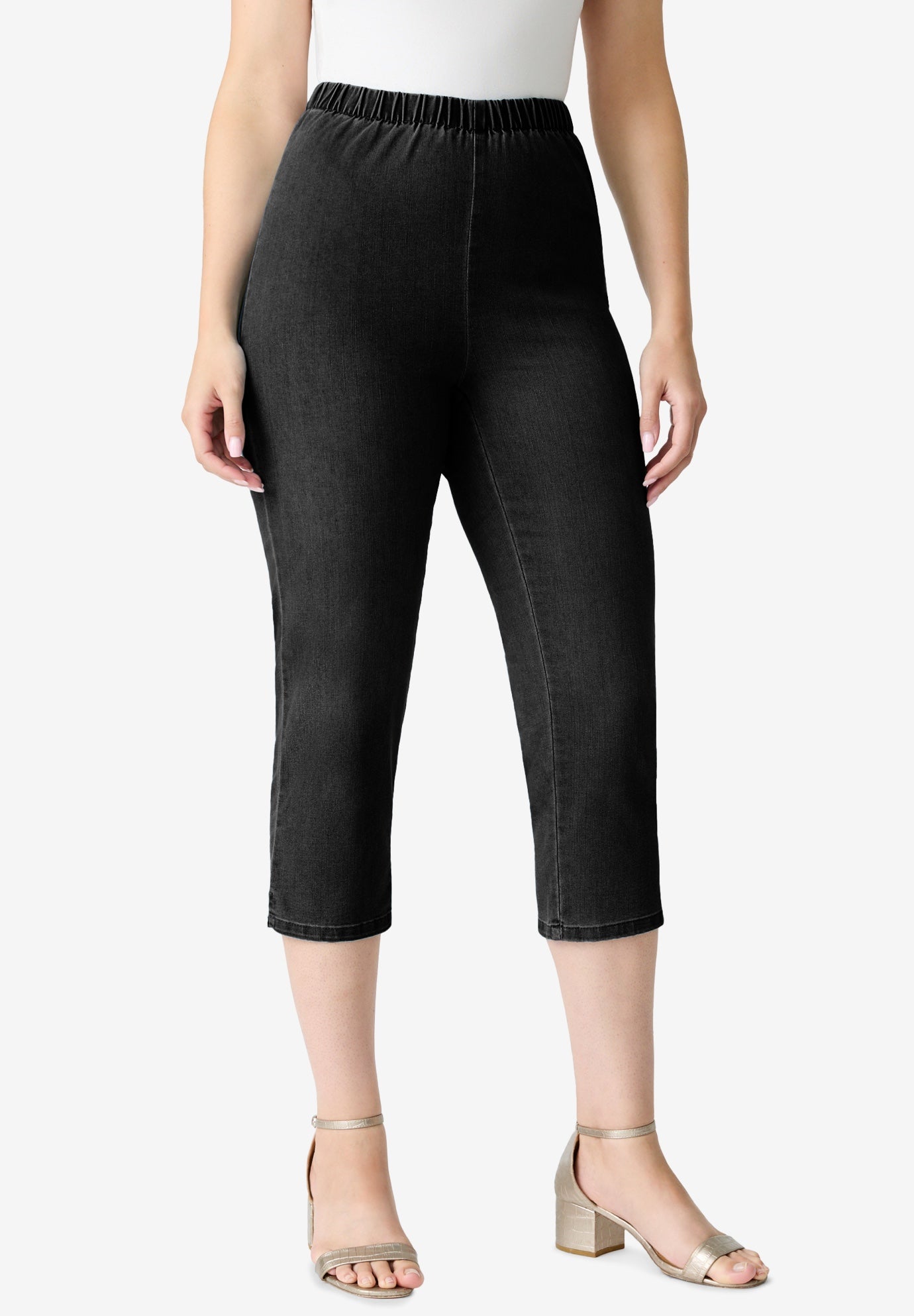 ladies pull on capris