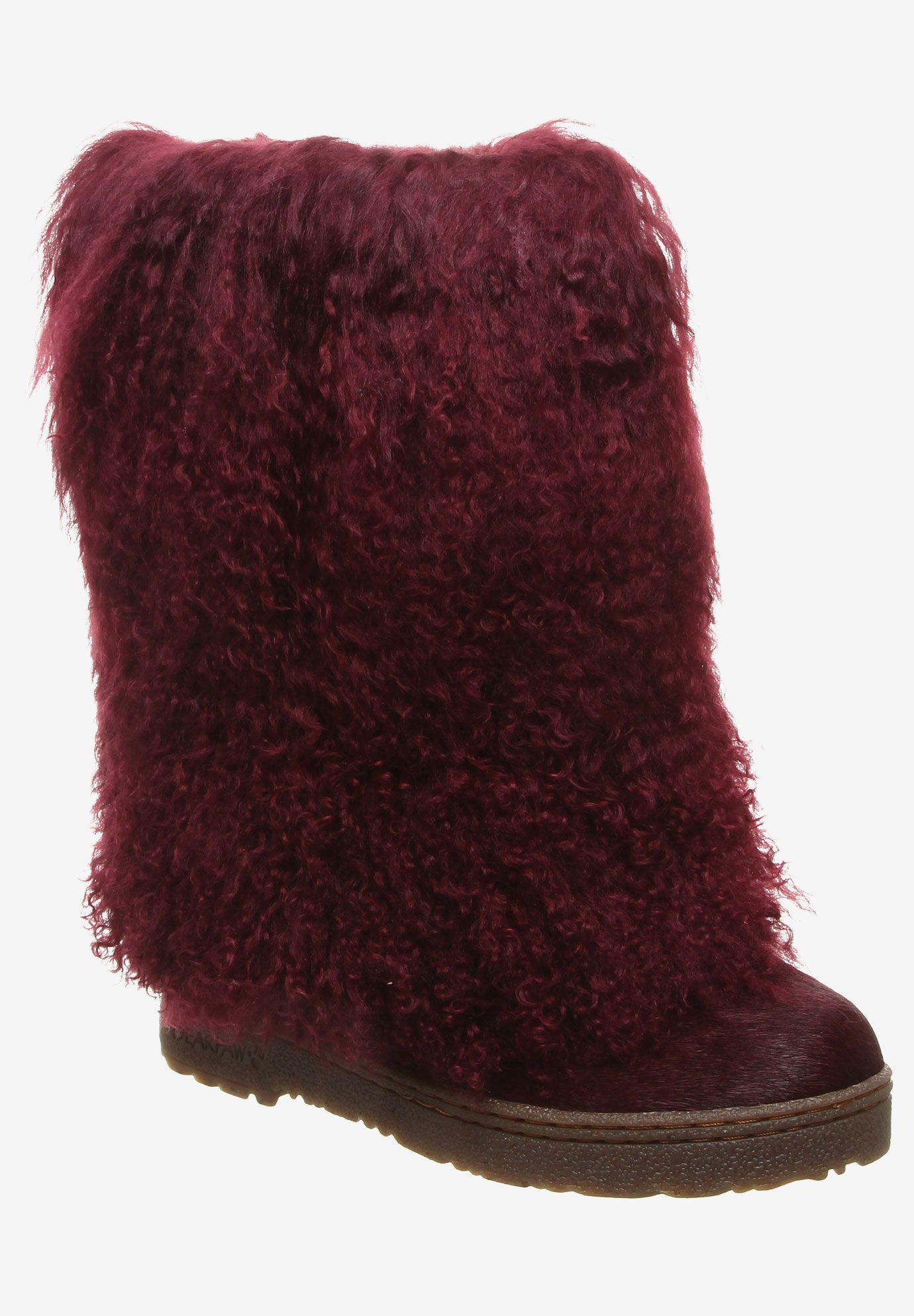 maroon bearpaw boots