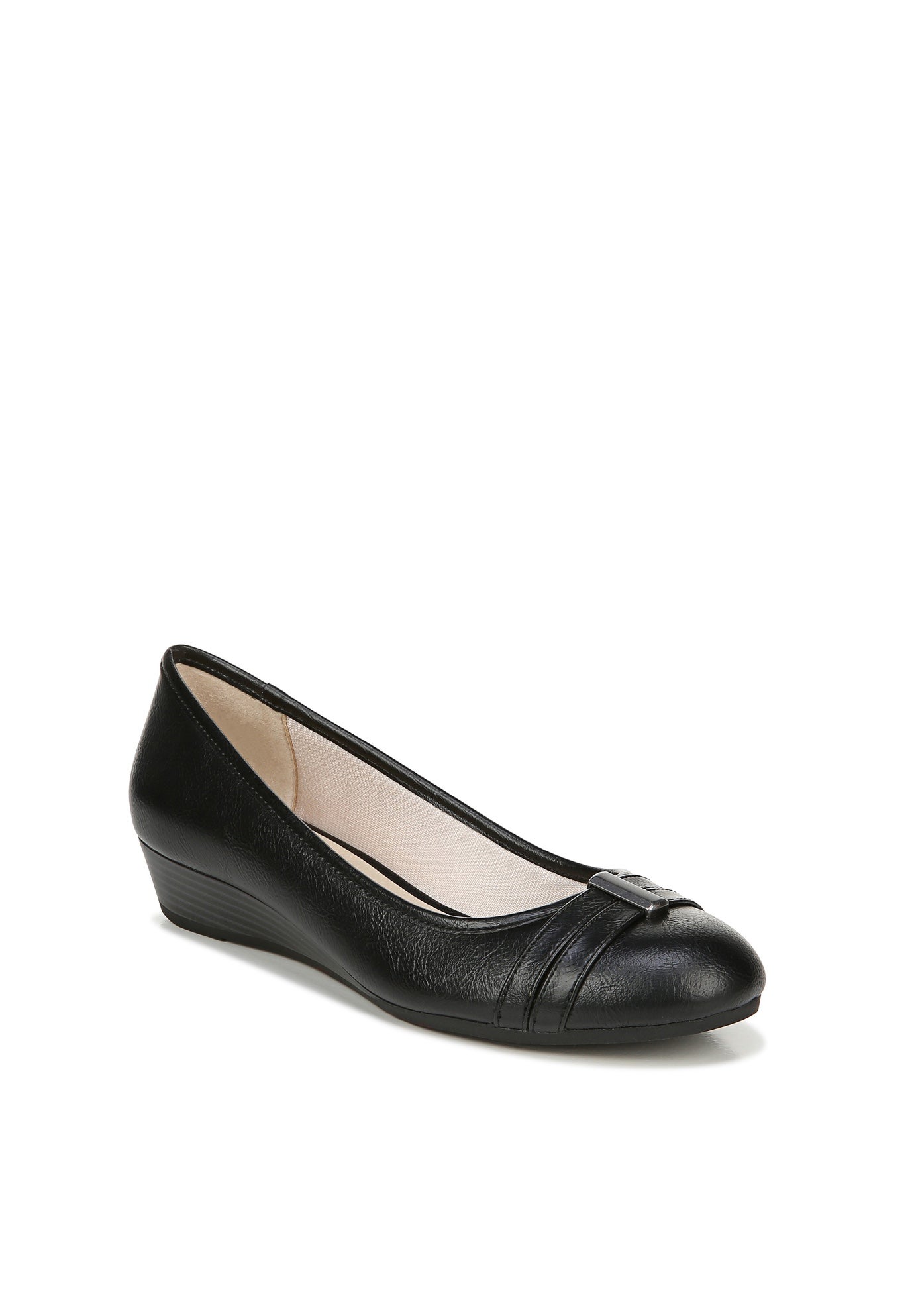 lifestride black wedges