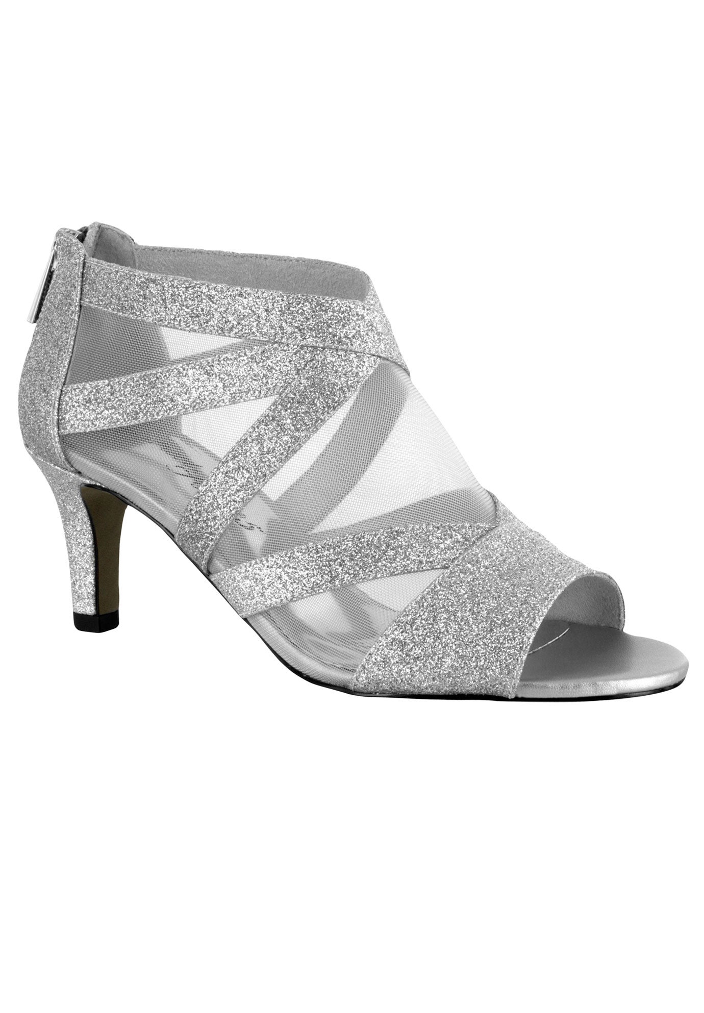 easy street silver pumps