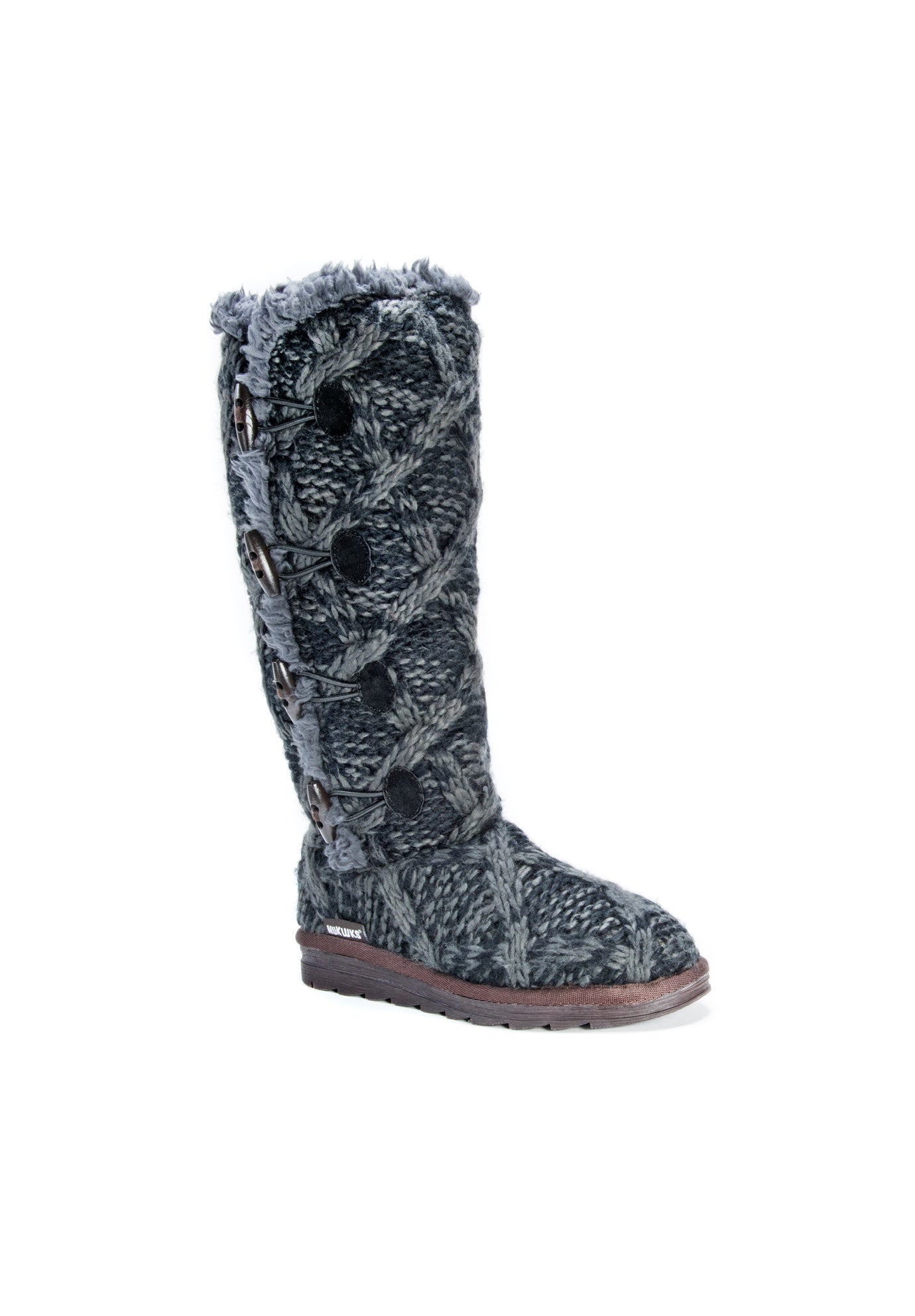 muk luks faux fur boots