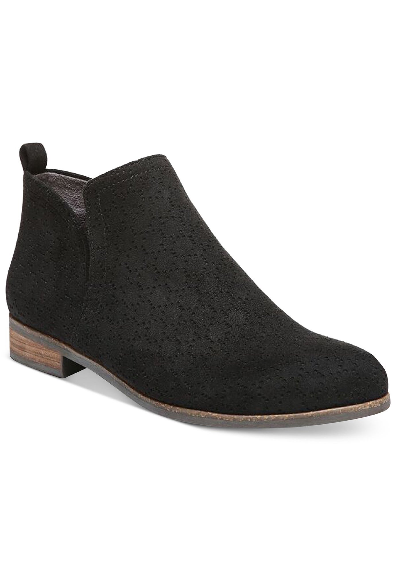 dr scholls black suede booties