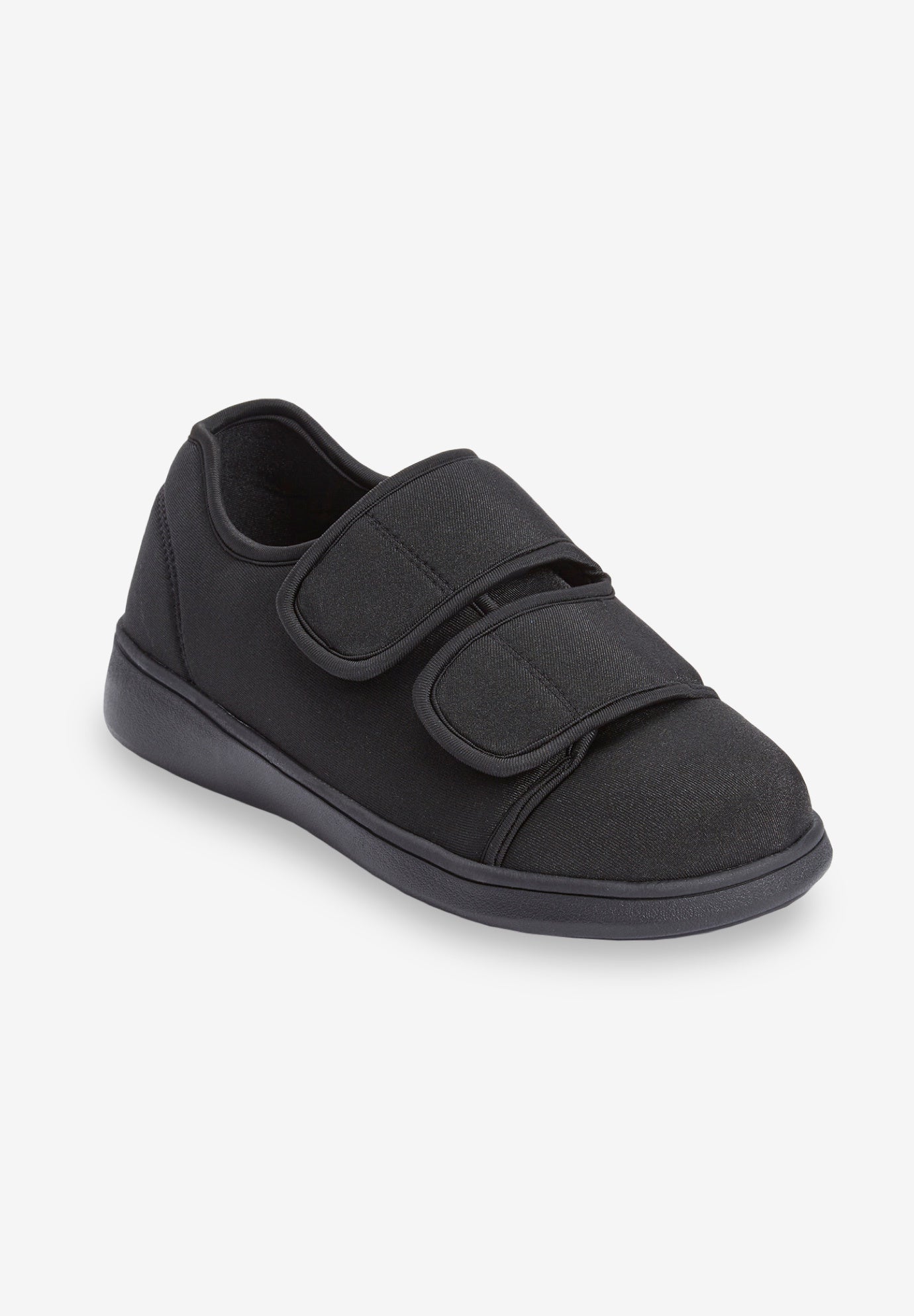 Wide Microbacterial Walking Shoe - Comfortview, Black | Woman Within