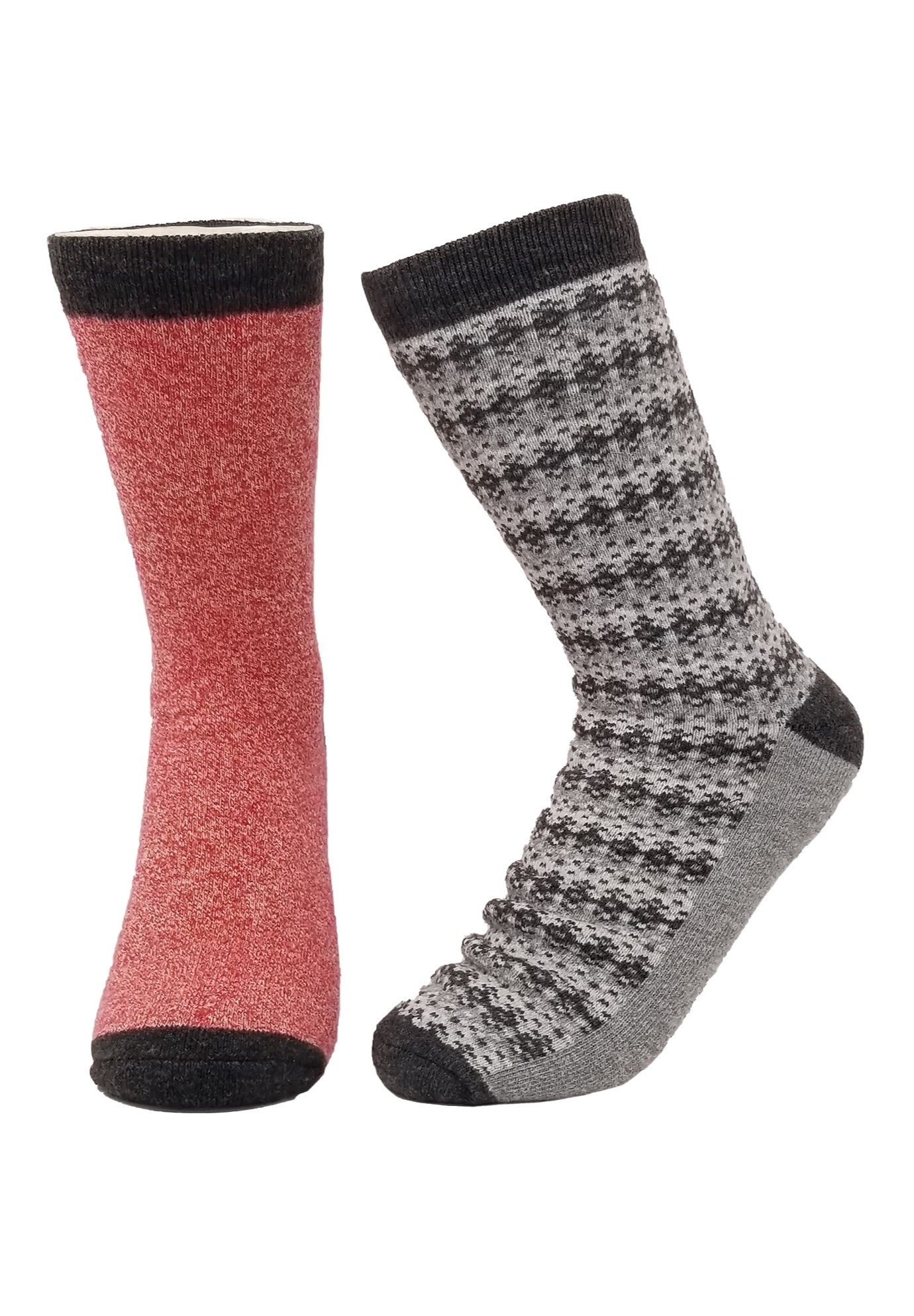 2 Pr Super Soft Polyester Thermal Insulated Socks Woman Within