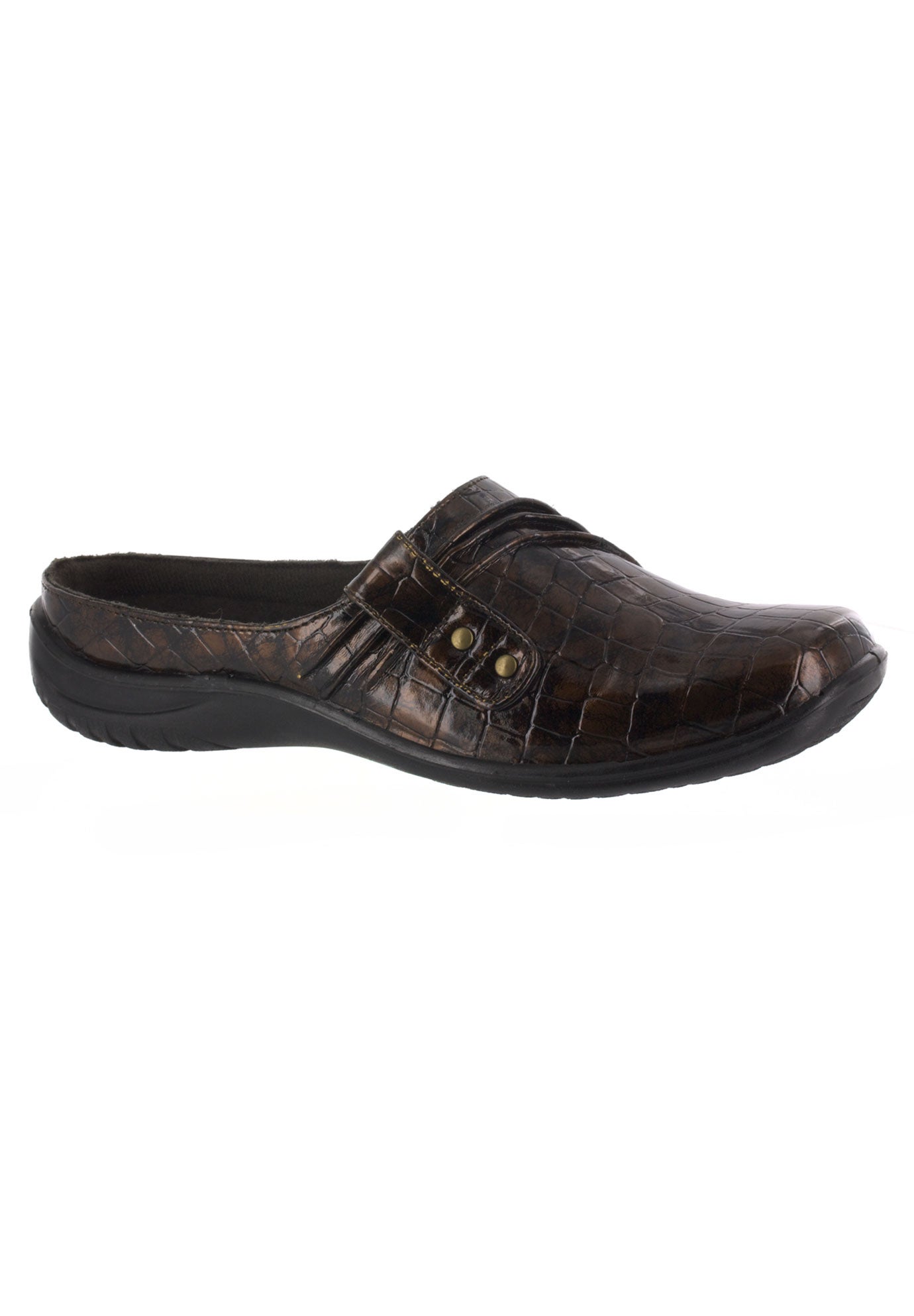 Easy Street Purpose Casual Shoes Black Patent Croco 9 M