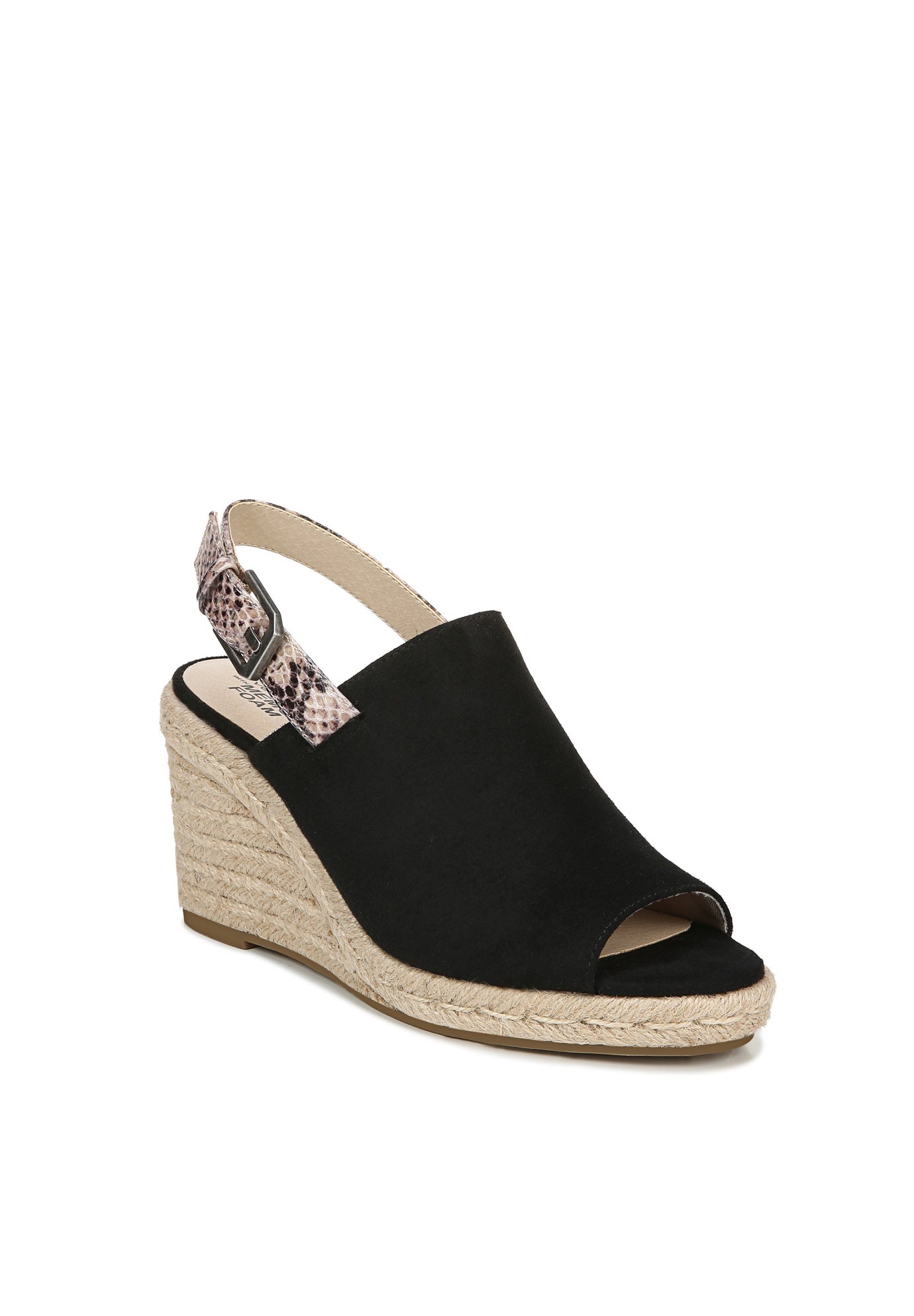lifestride black wedges