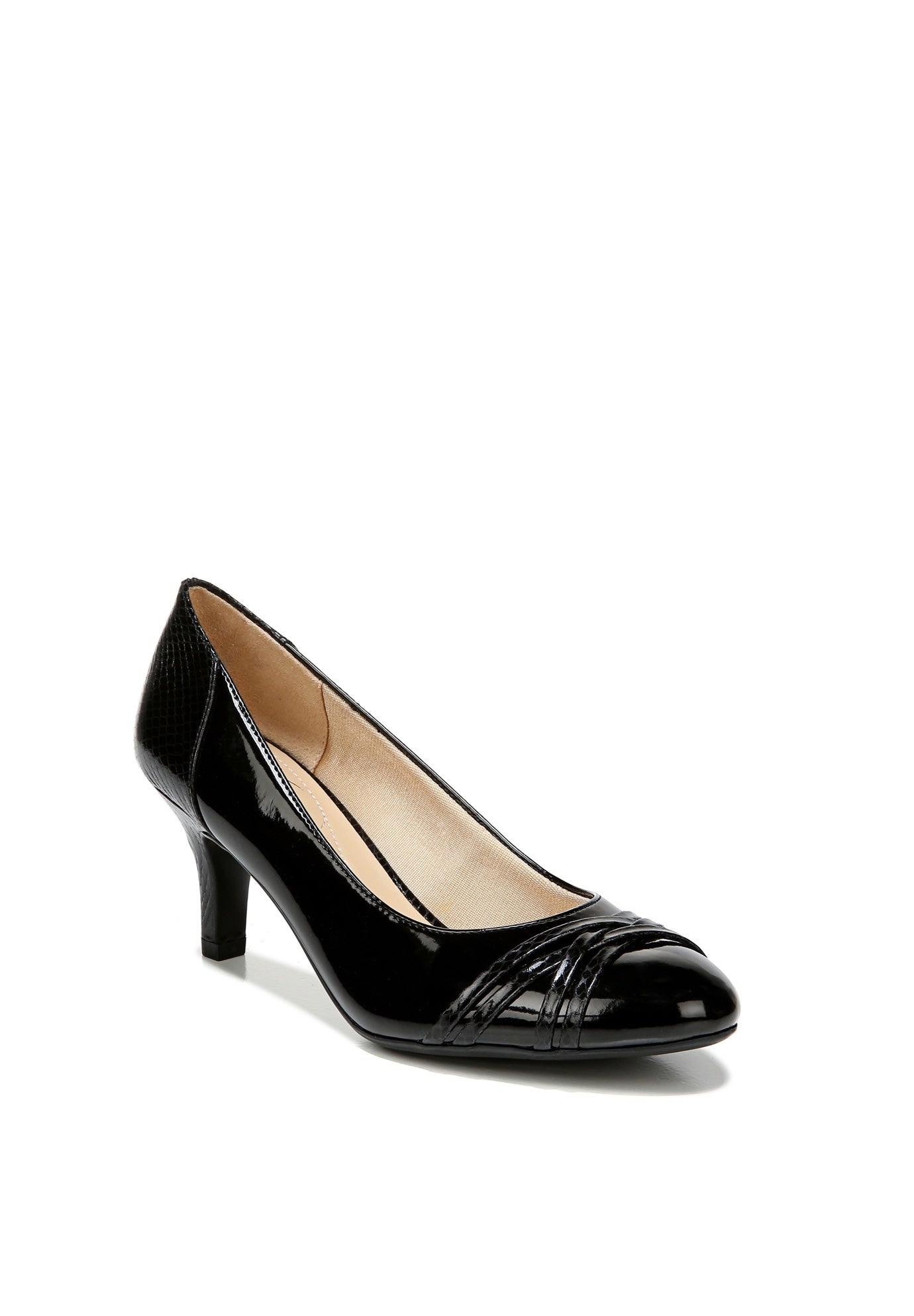 lifestride black patent pumps
