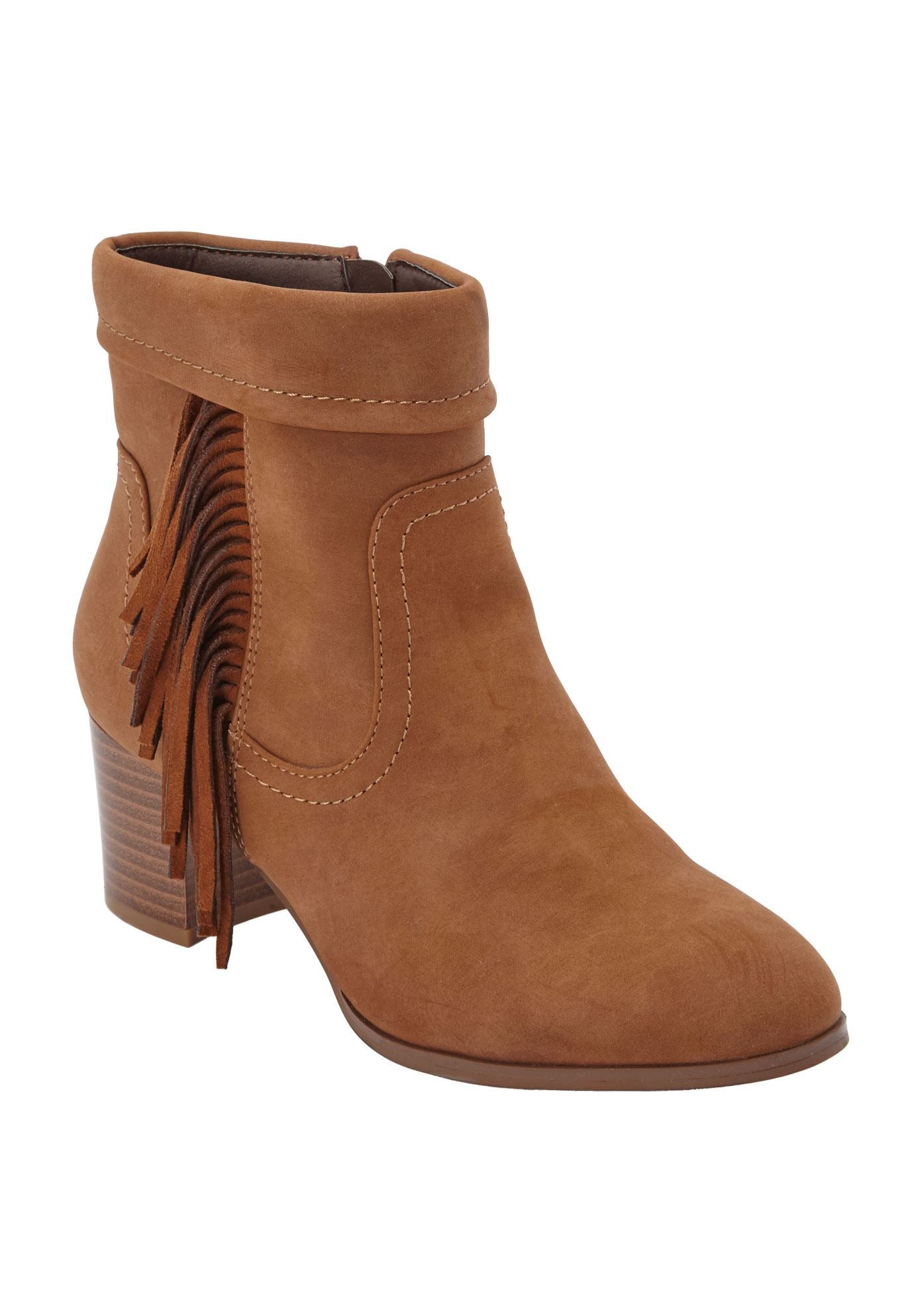 comfortview fringe boots