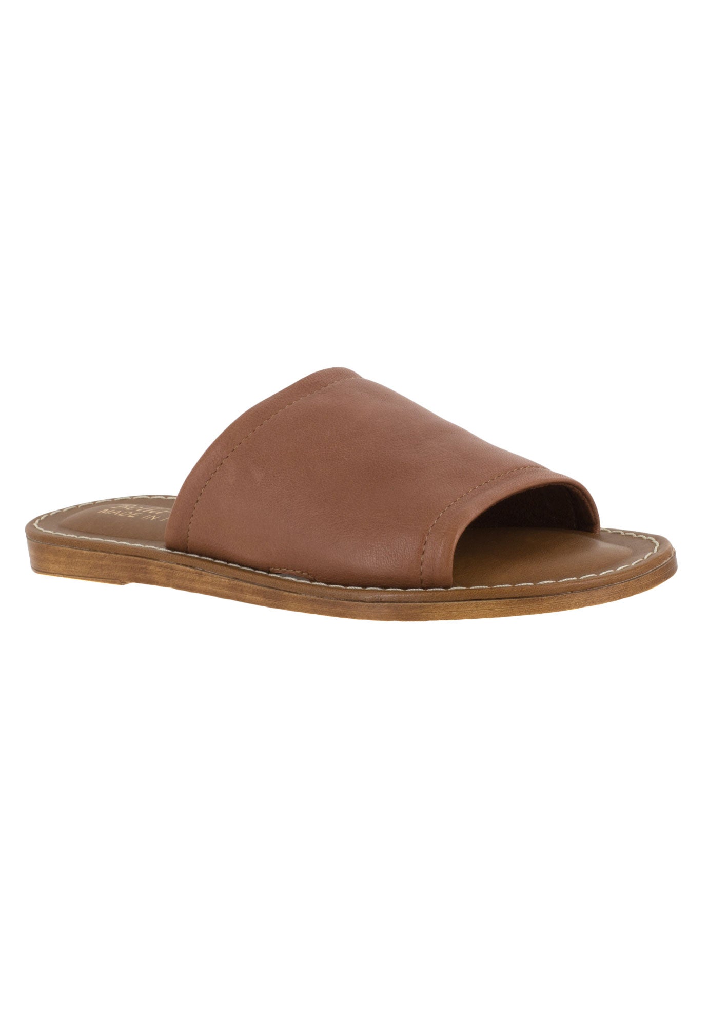 soft leather slides