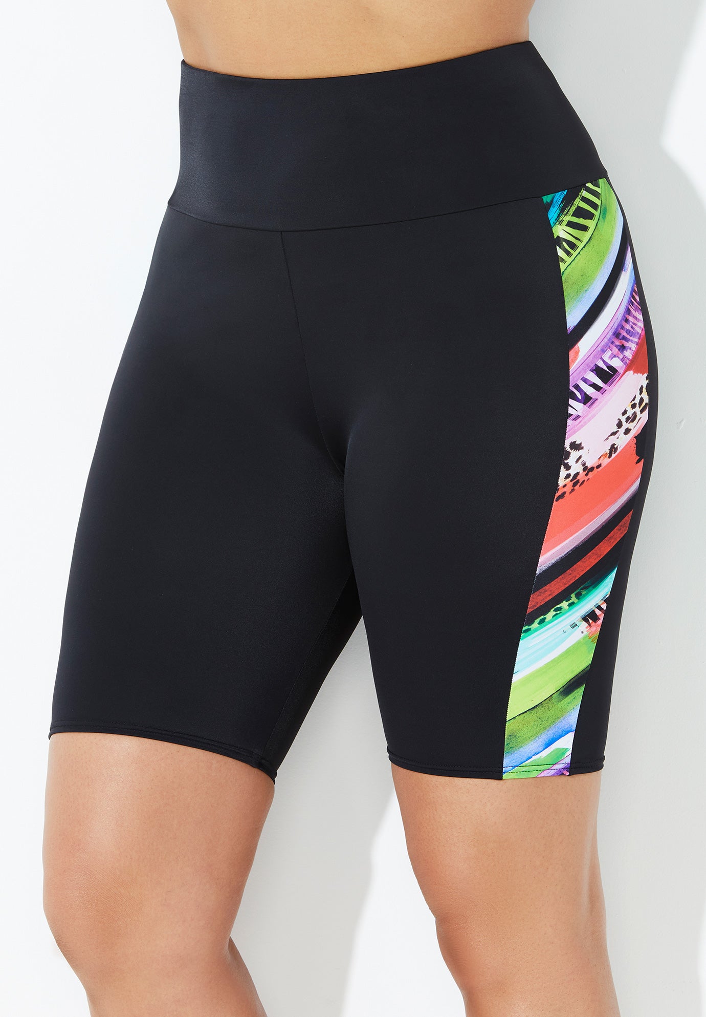 Chlorine Resistant High Waist Swim Bike Short | Woman Within