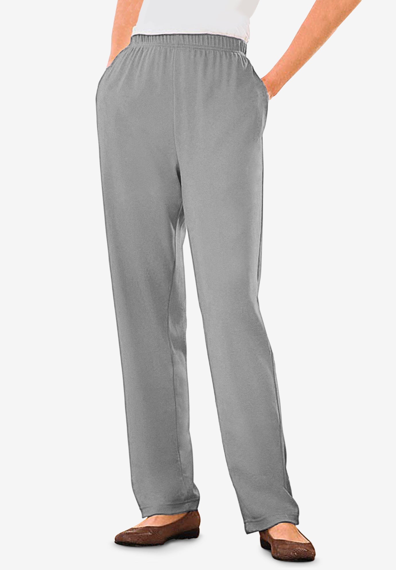 woman within 7 day knit pants