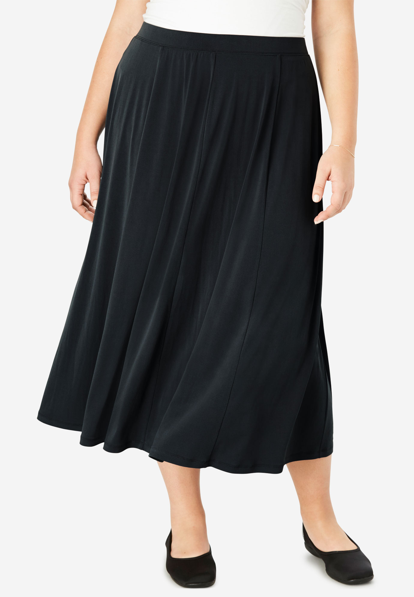 Simply Special Knit A-Line Skirt | Plus Size Skirts | Woman Within