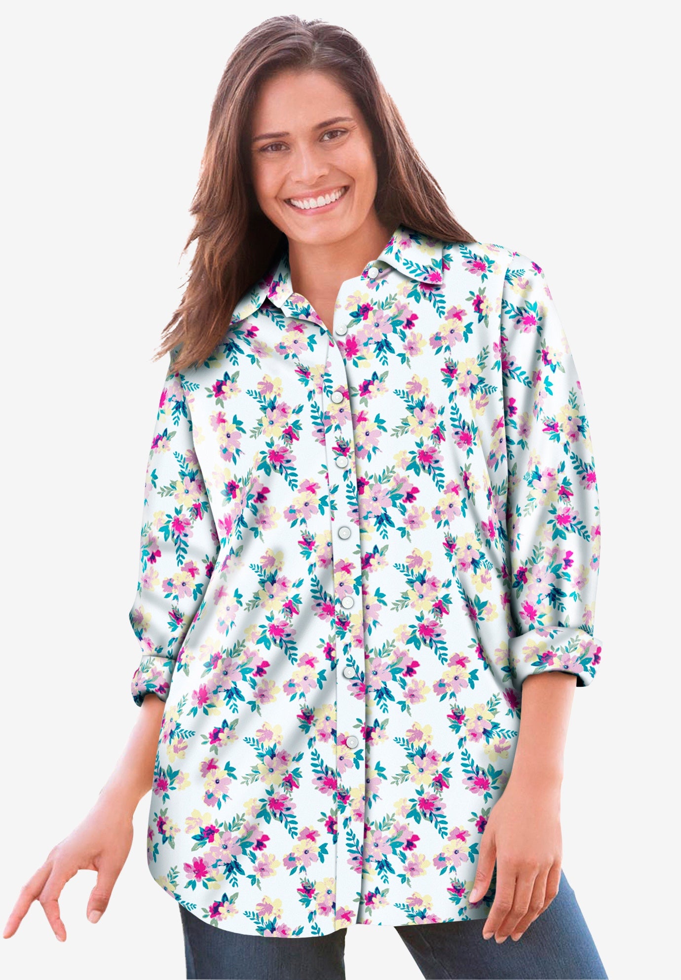 Perfect Long-Sleeve Button Down Shirt