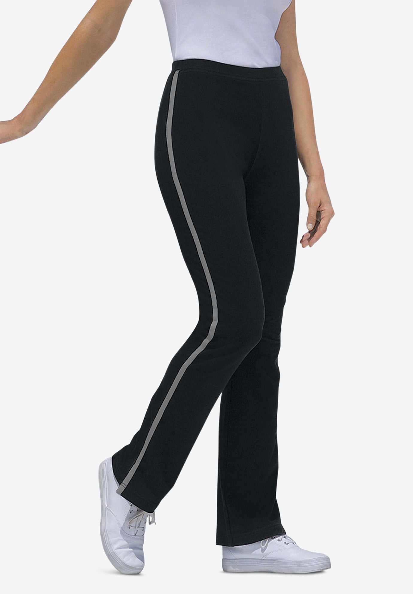 yoga pants with side stripe