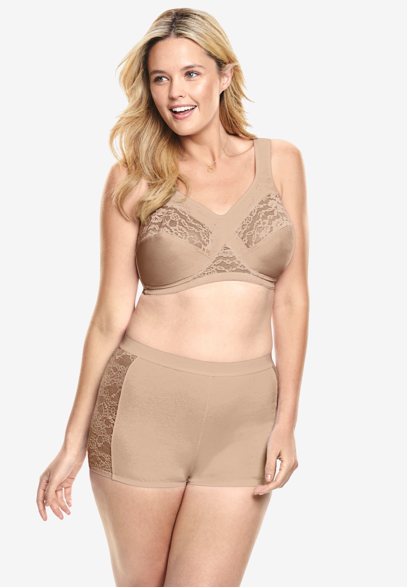 Easy Enhancer® Wireless Cotton Bras by Comfort Choice® Woman Within