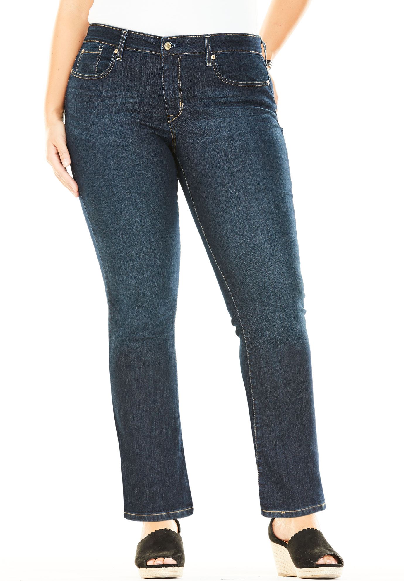 signature modern bootcut jeans