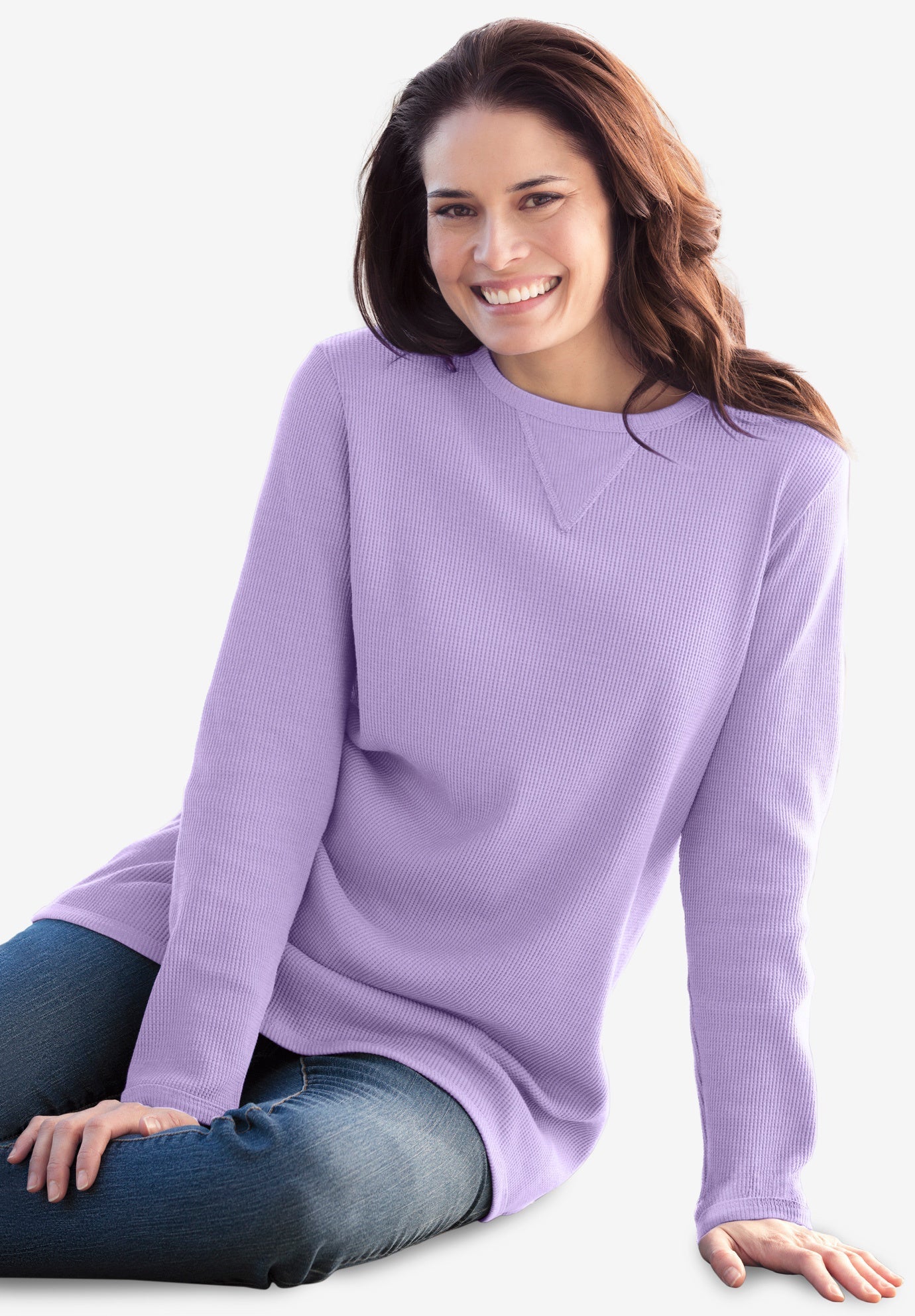Woman within thermal sweatshirt Clearance