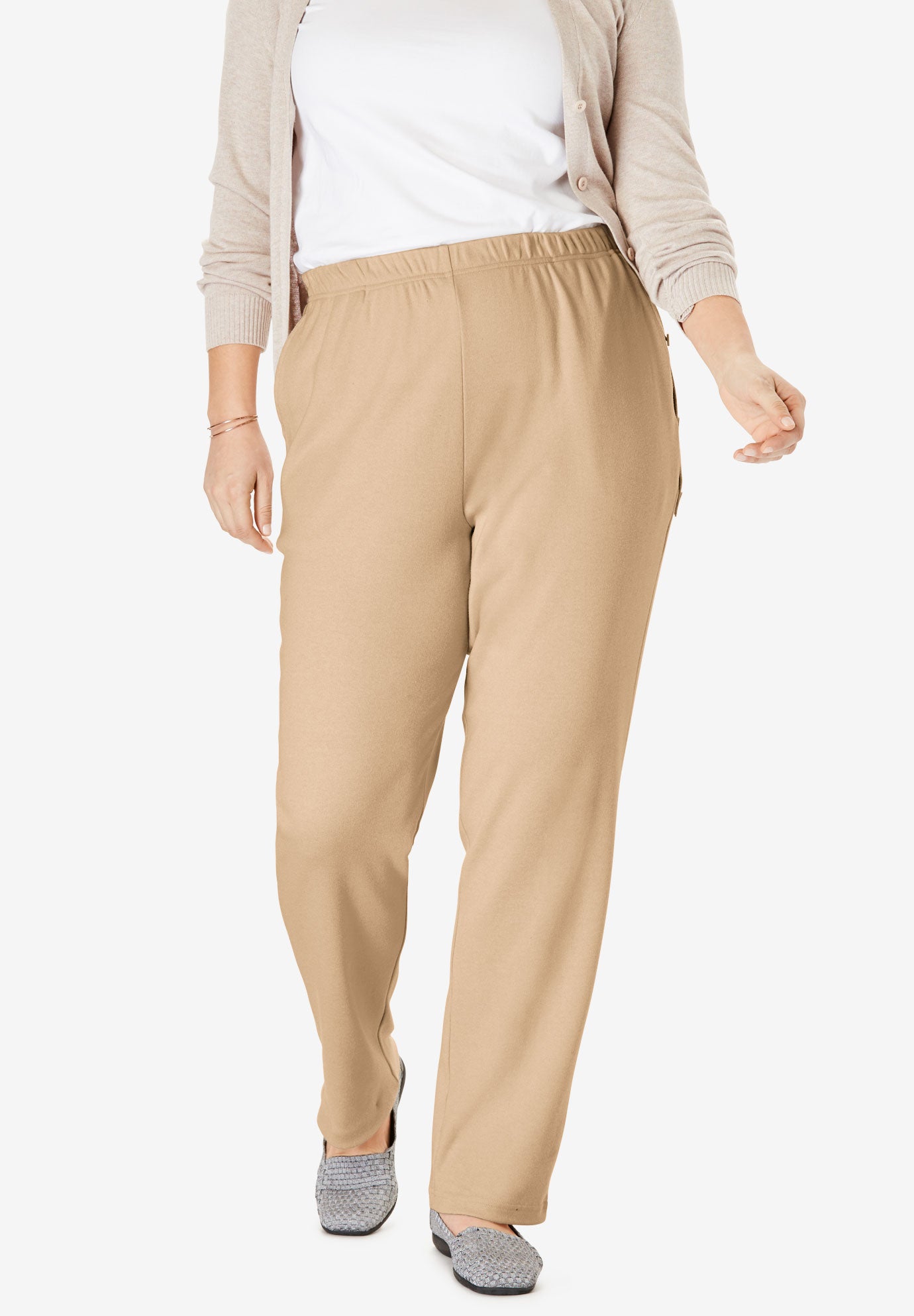 woman within 7 day knit pants