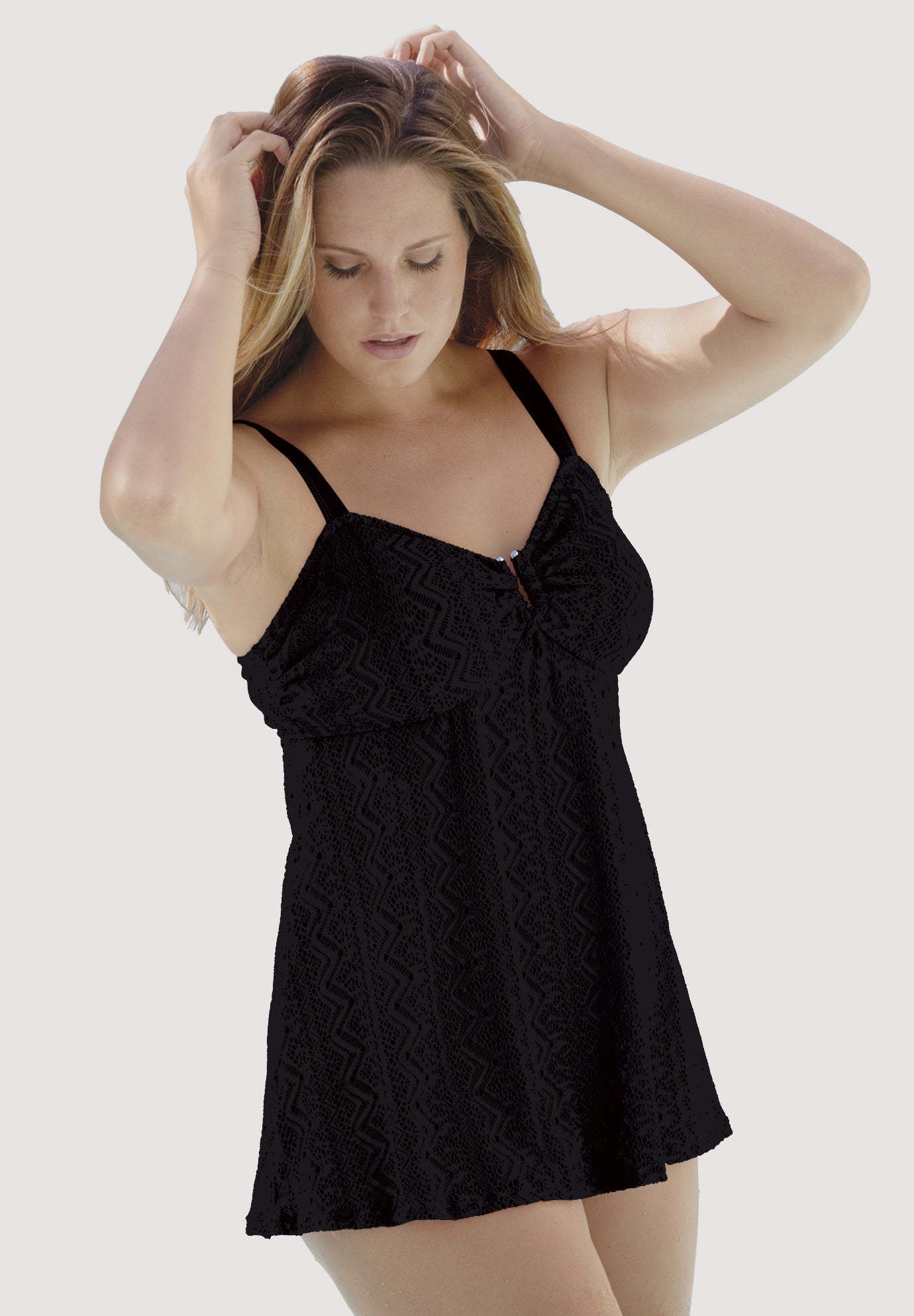 woman within plus size swimdress