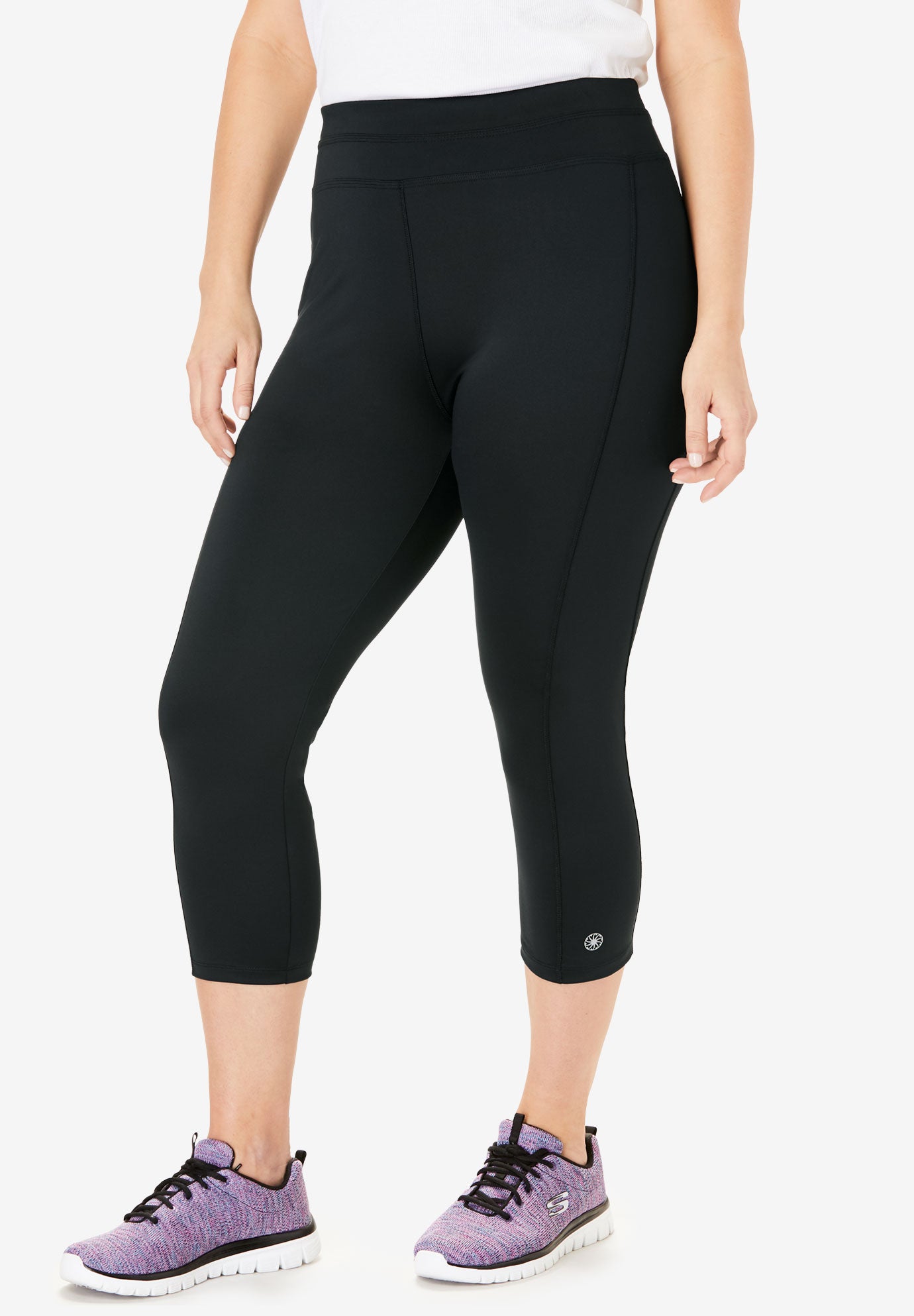 Active Capri Legging by FullBeauty SPORT® Plus Size Active Woman Within