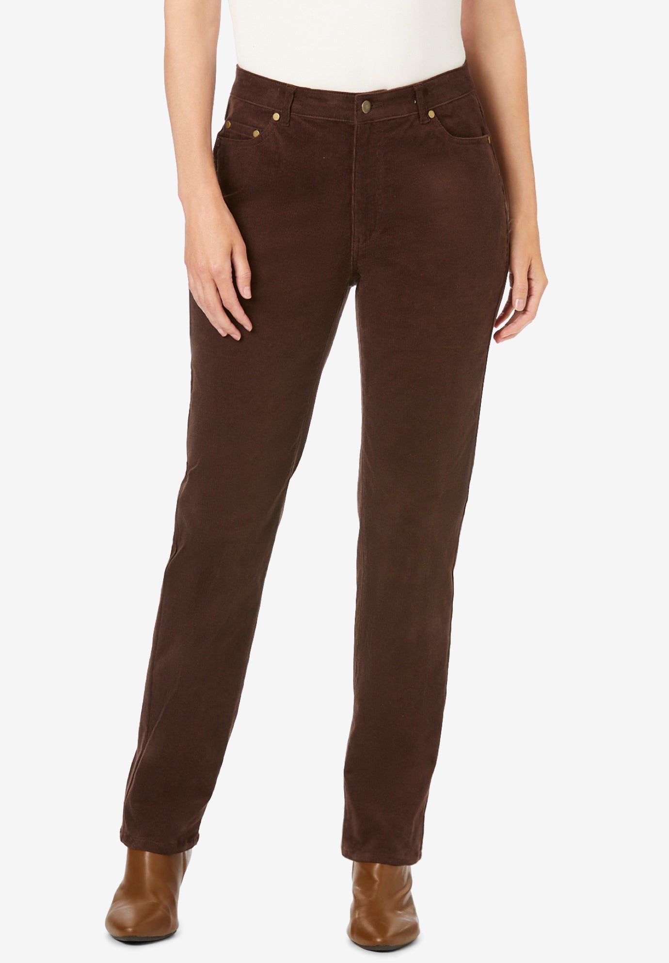 woman within bootcut jeans