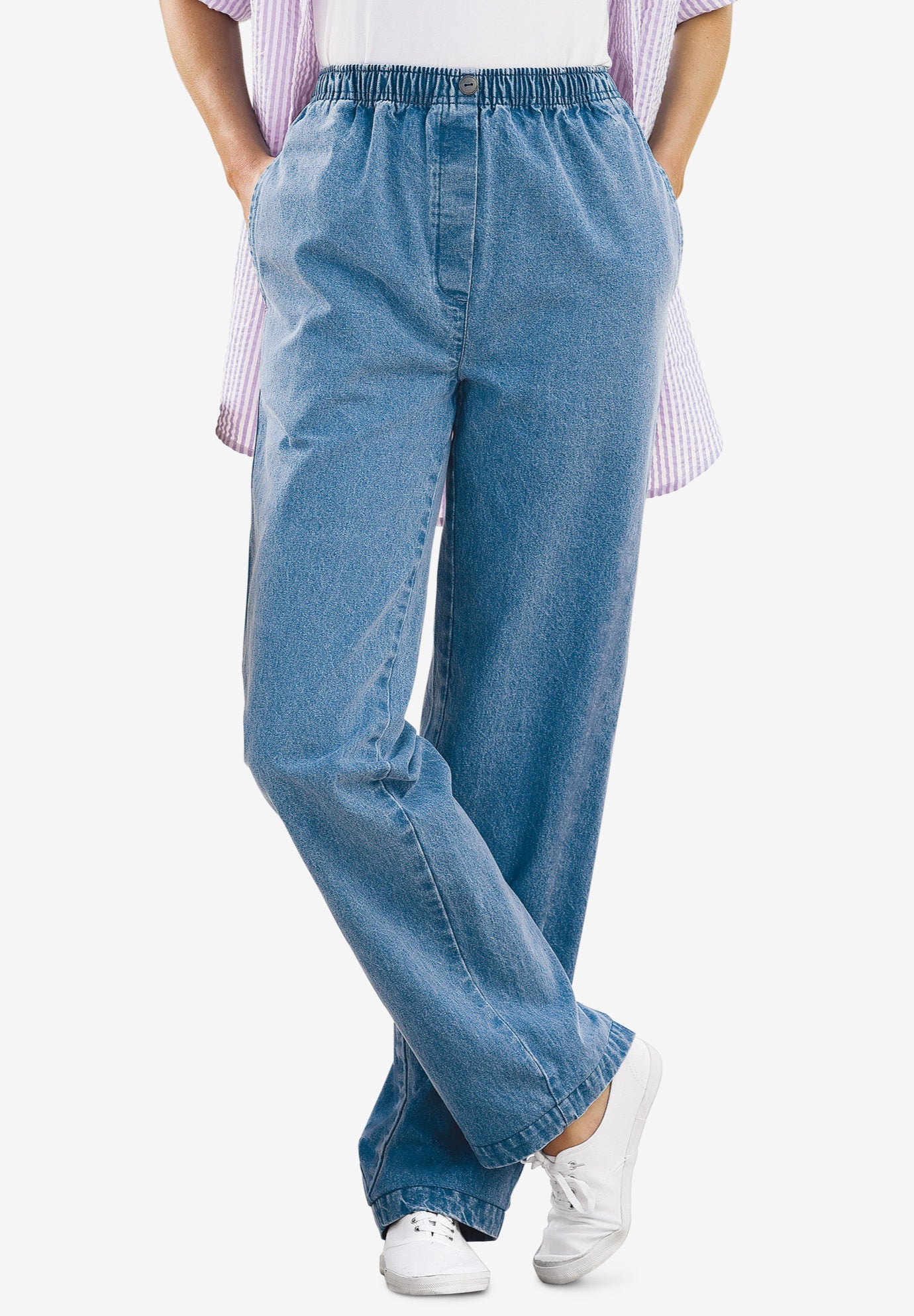 elastic waist jeans