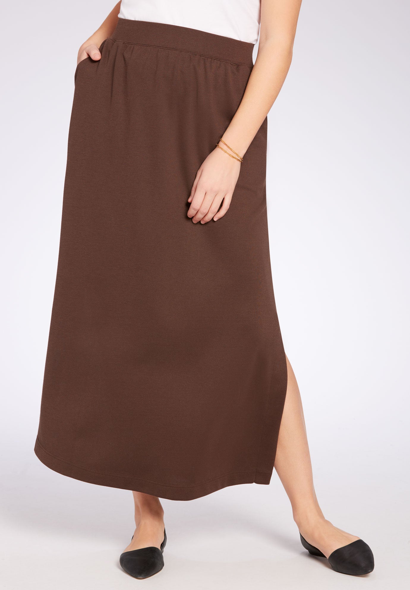 ponte maxi skirt