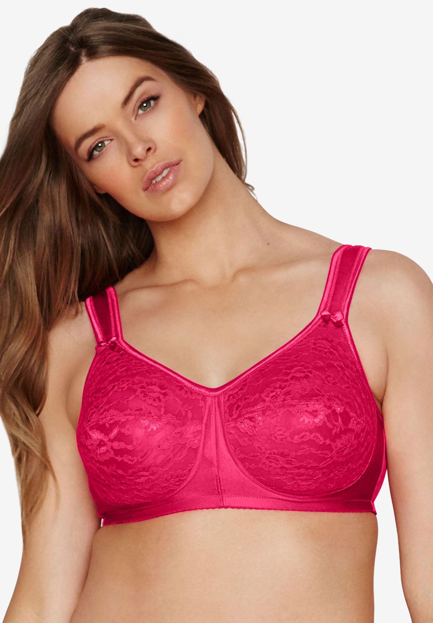 Easy Enhancer® Lace Wireless Bra by Comfort Choice® Plus Size