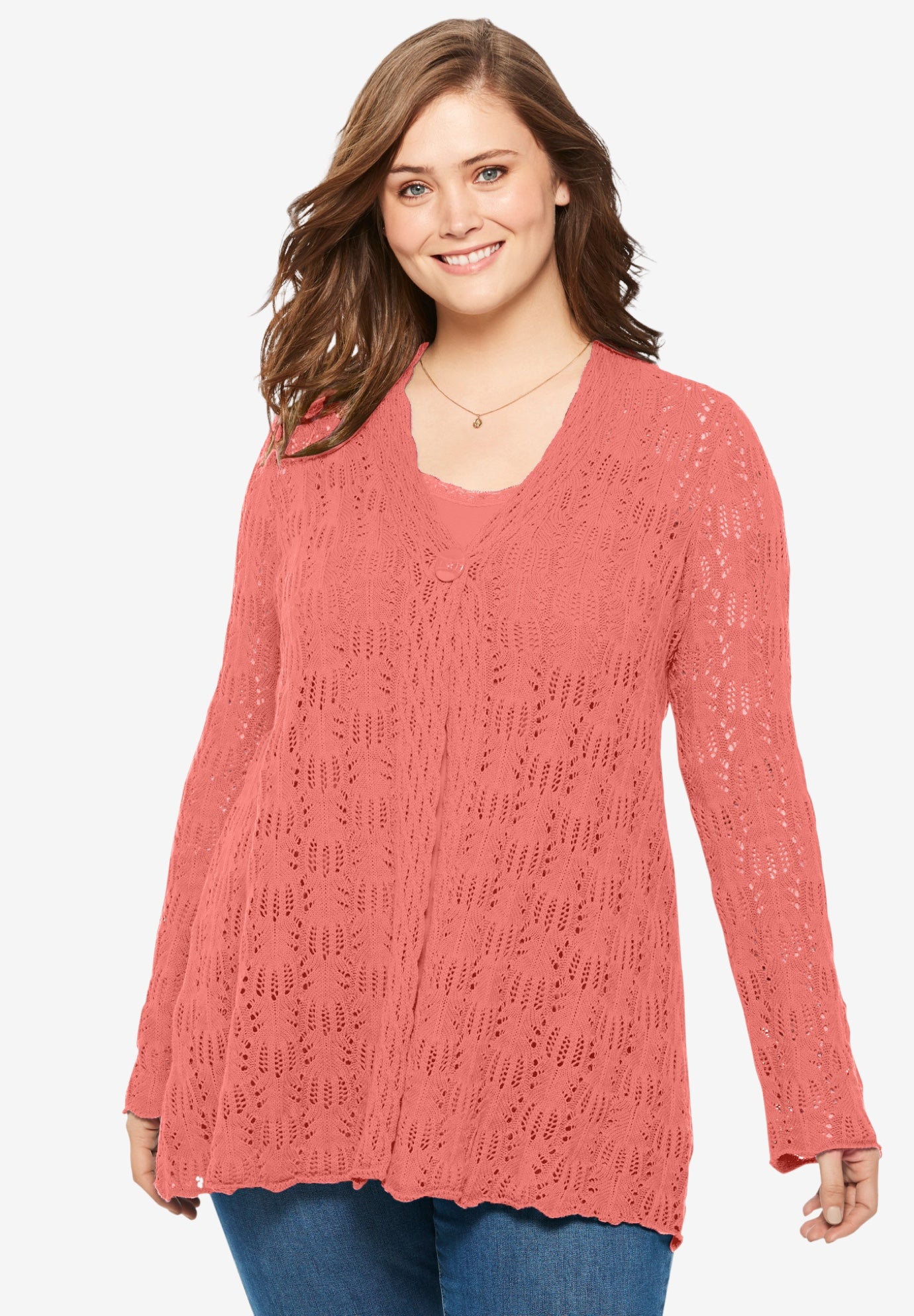 single button sweater