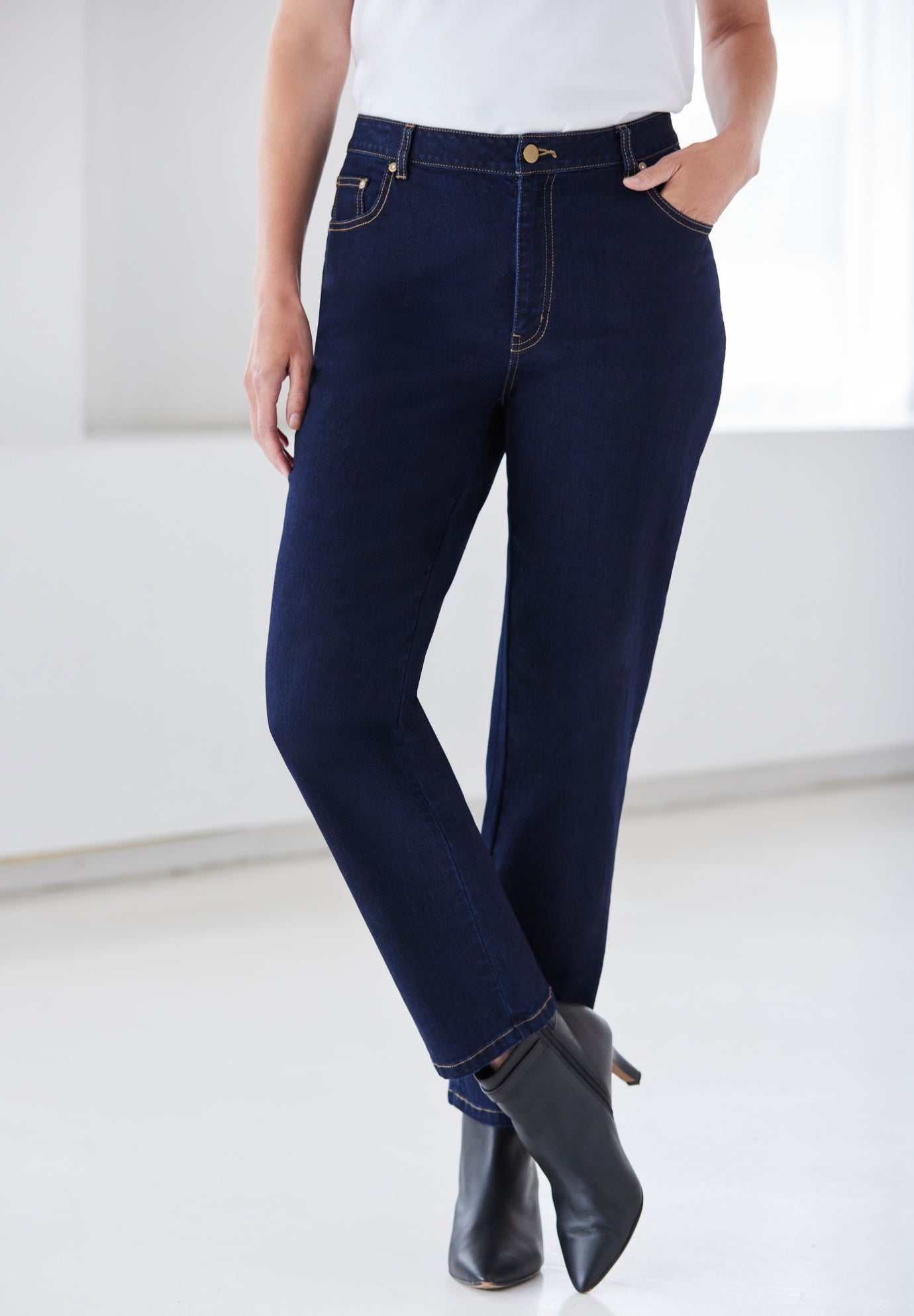 StraightLeg Jeans Woman Within