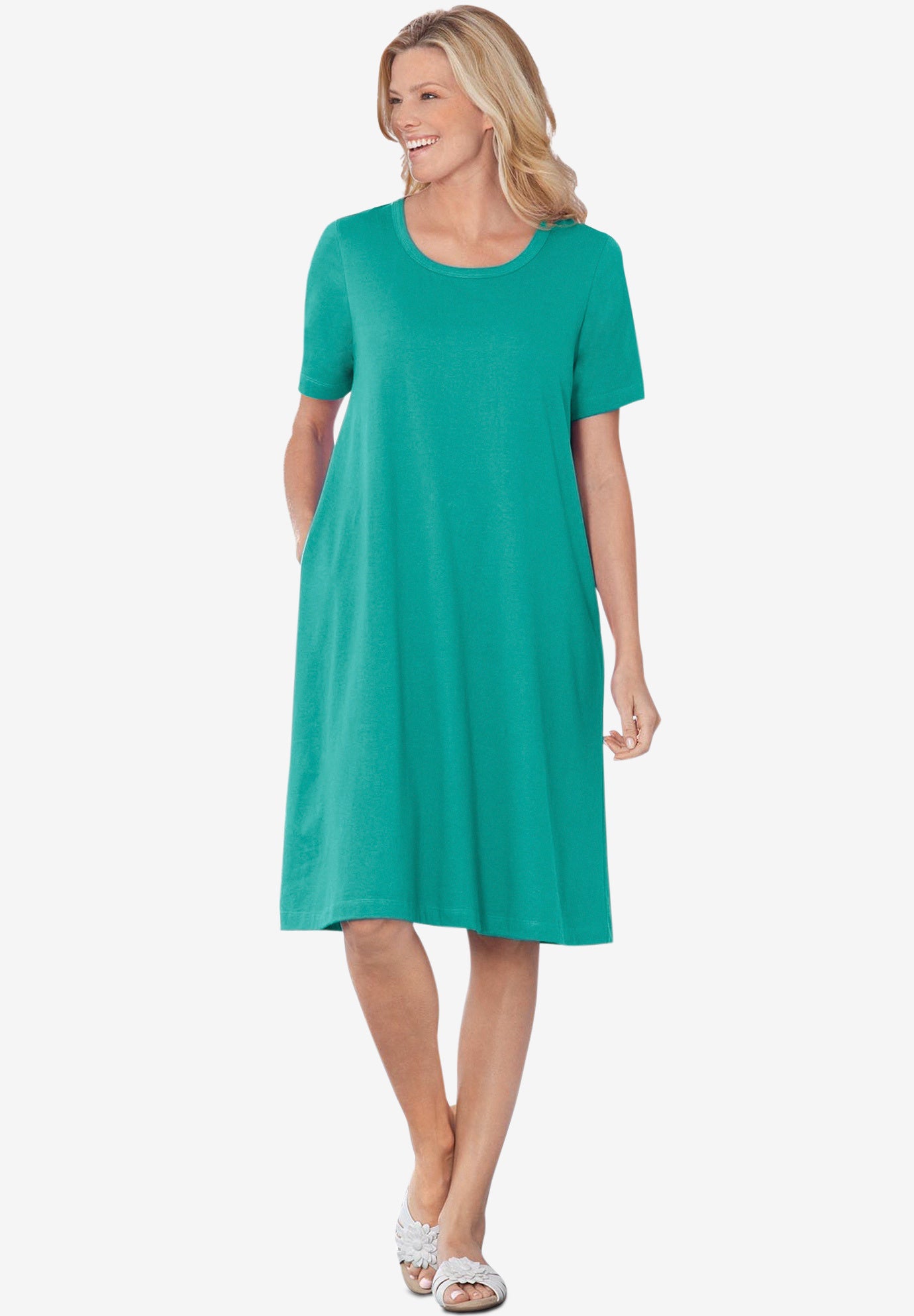 crew neck tee dress