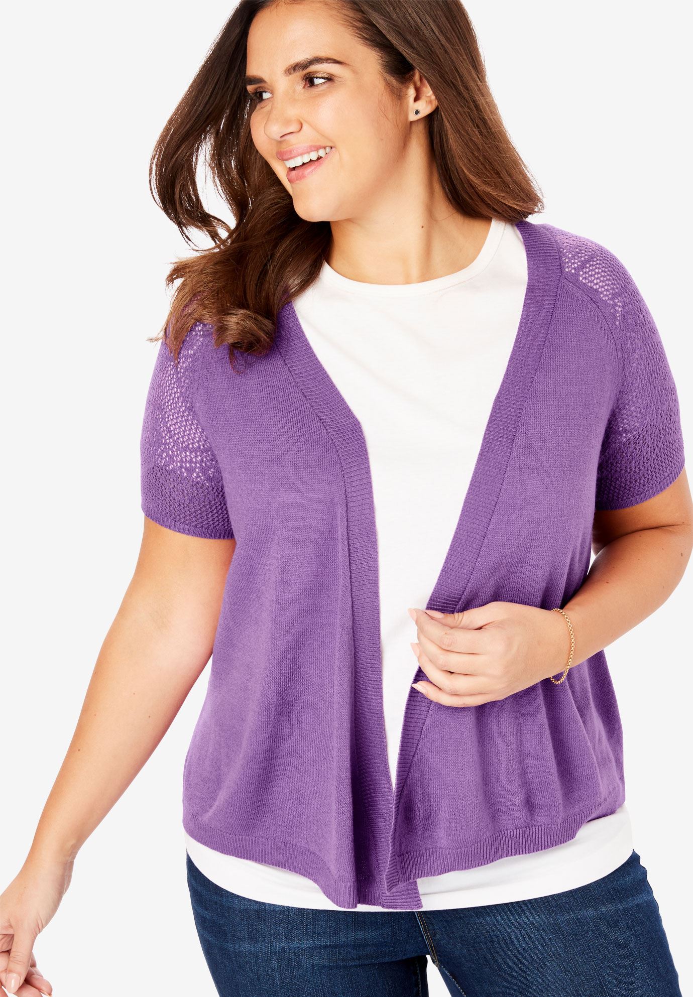 short sleeve plus size olive cardigans size