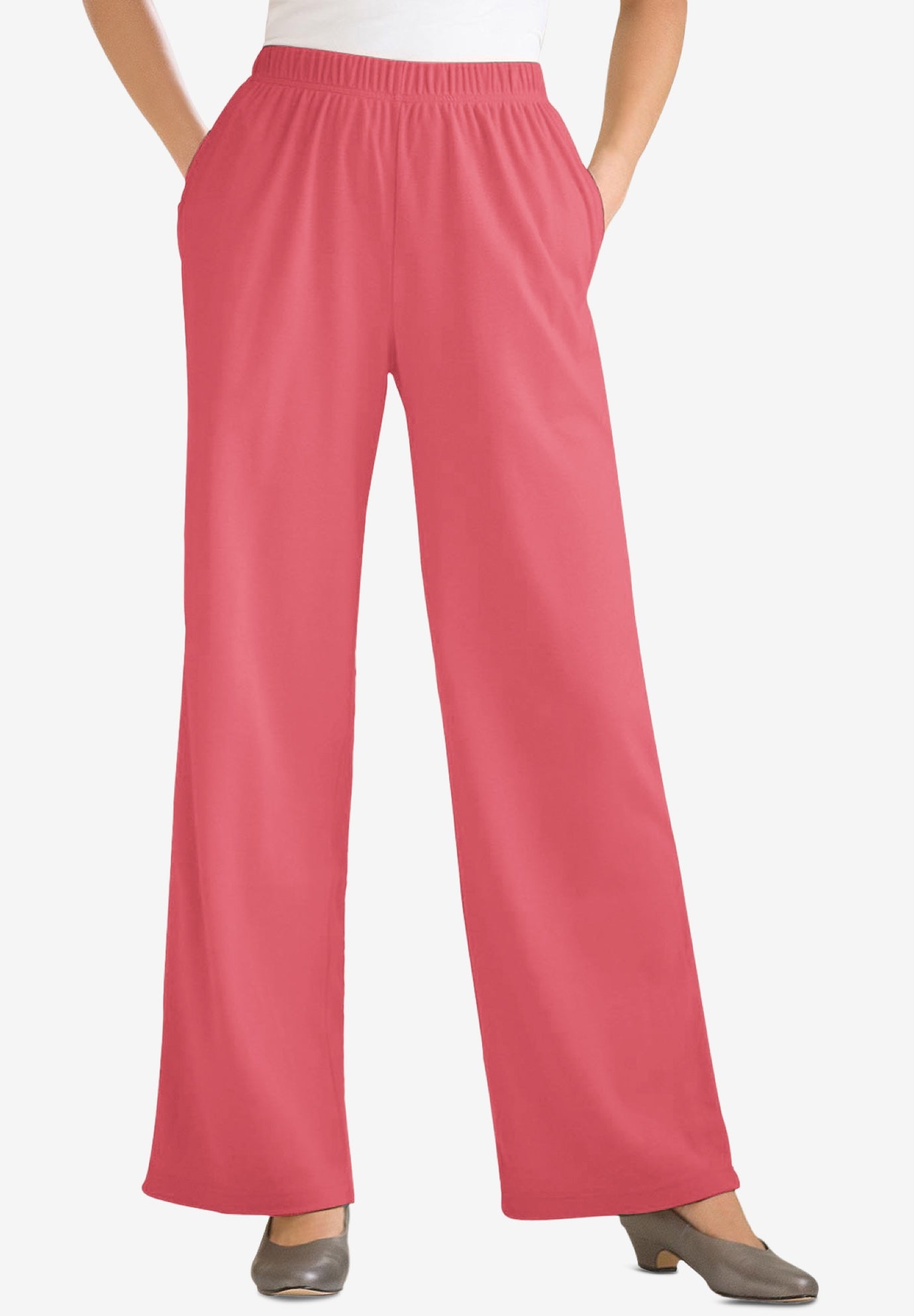 woman within knit pants