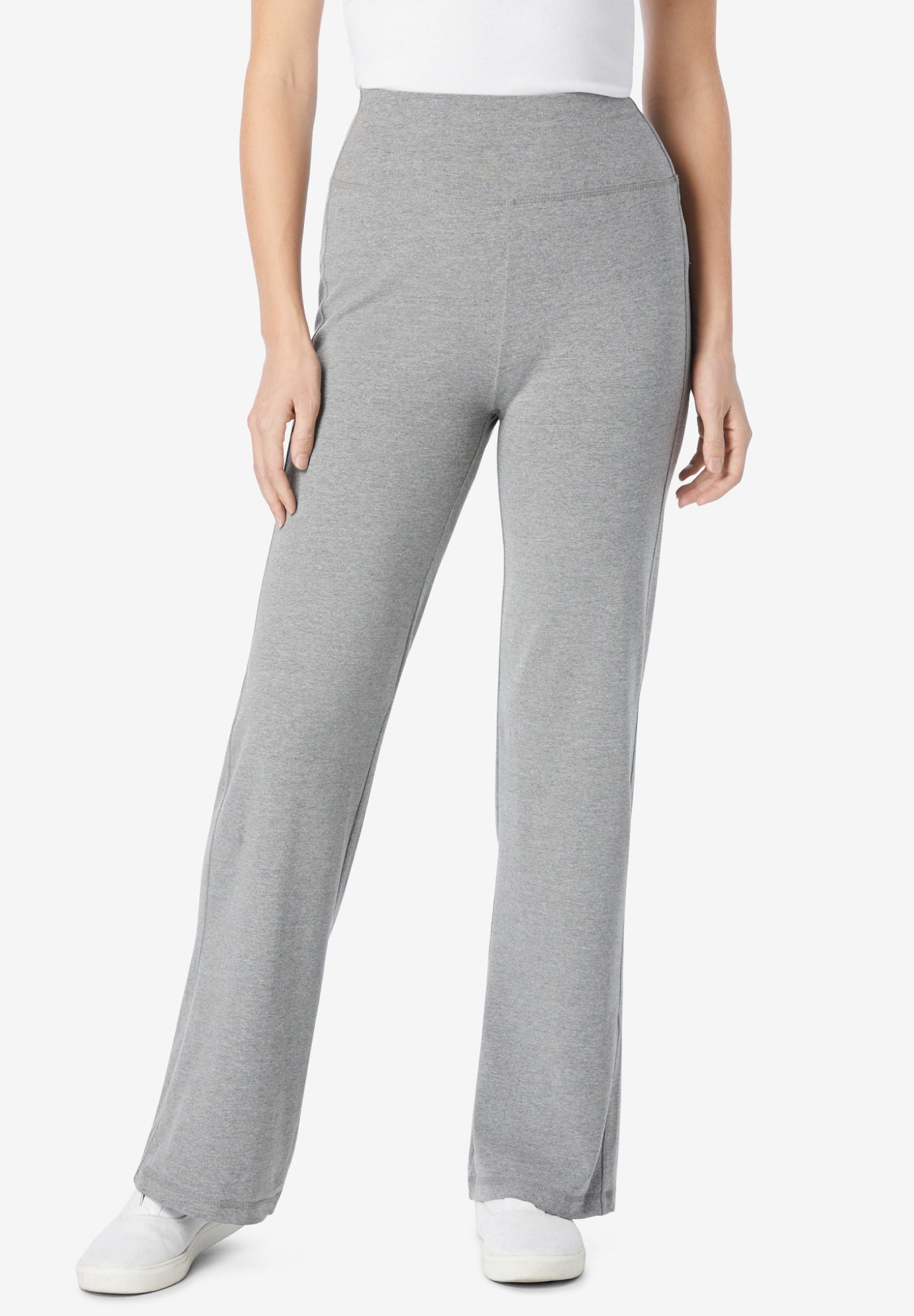 Woman within wide leg pants clearance